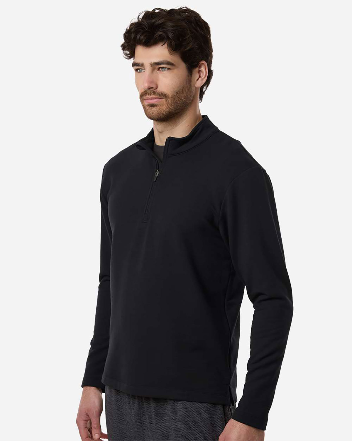 AllPro STF870 Men's Stretch Quarter-Zip Fleece Pullover view 3