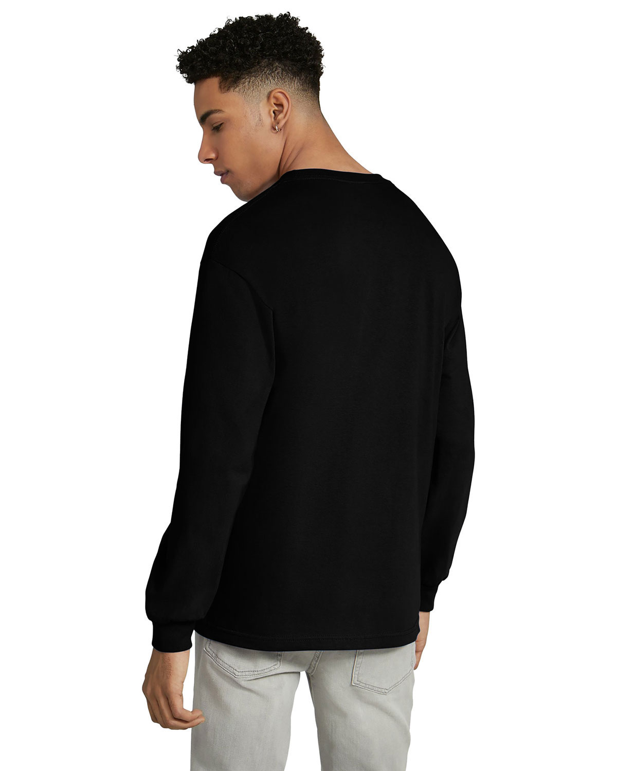 American Apparel 1304 Unisex Heavyweight Cotton Long Sleeve Tee view 2