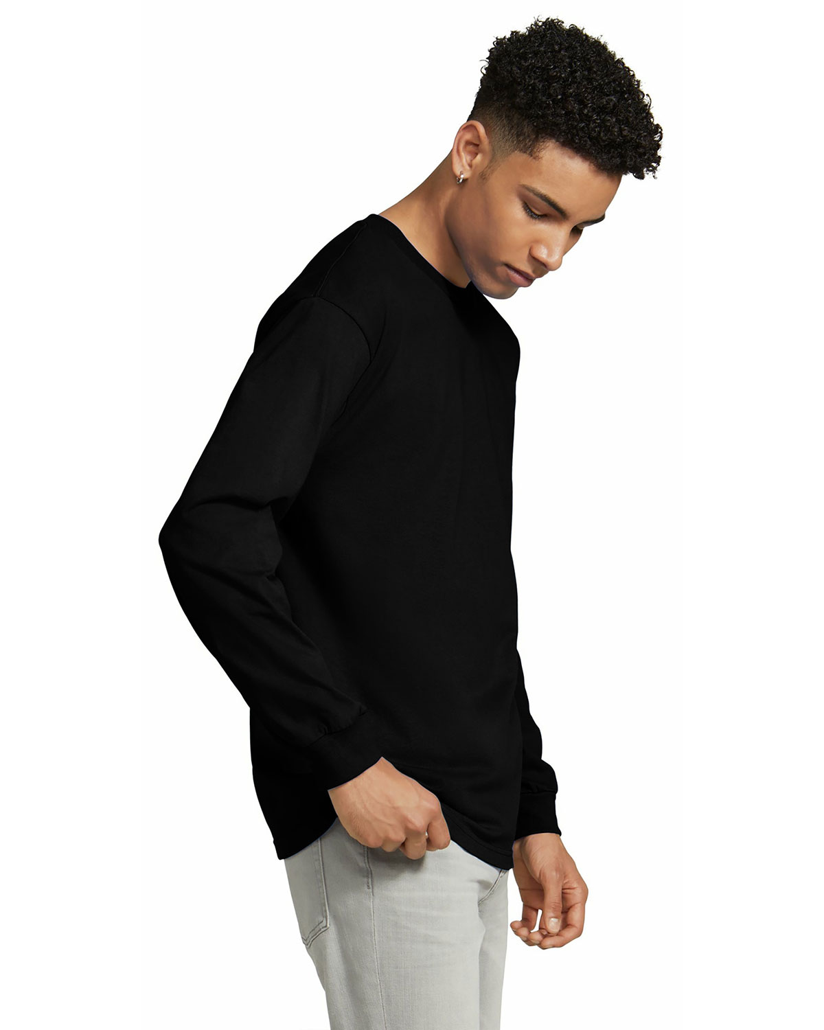 American Apparel 1304 Unisex Heavyweight Cotton Long Sleeve Tee view 3