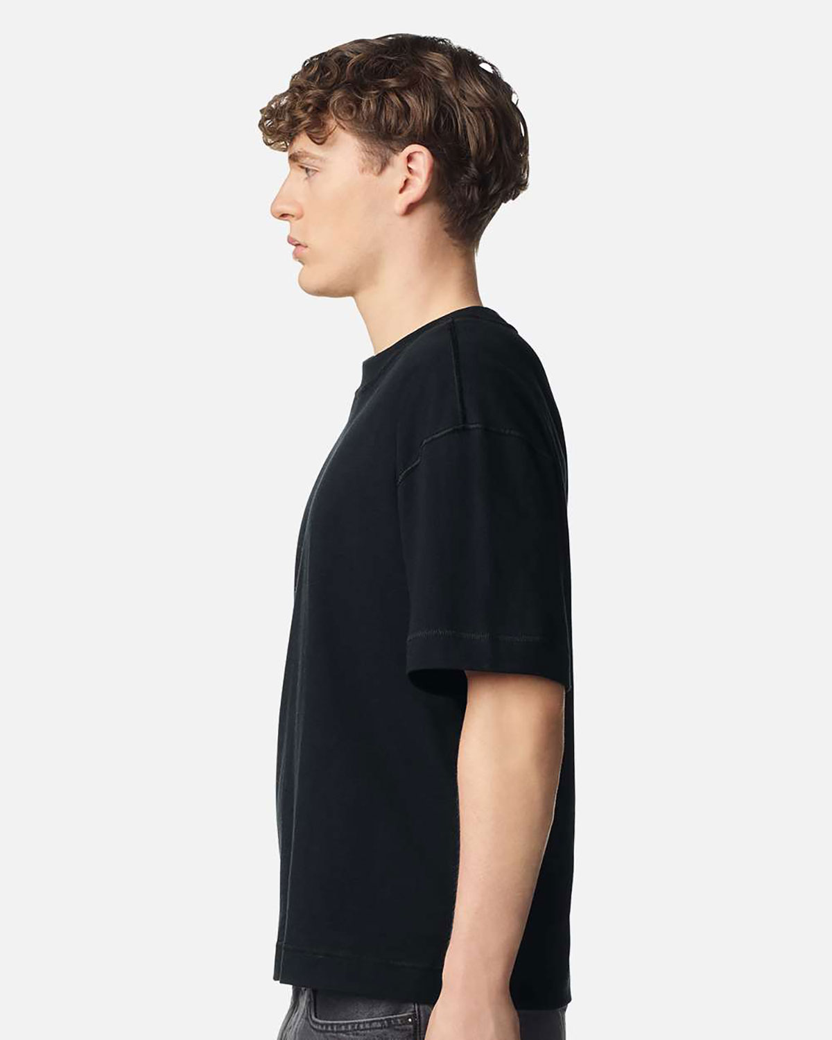 American Apparel 13ML0 Unisex Heavyweight Cotton Boxy Tee view 3