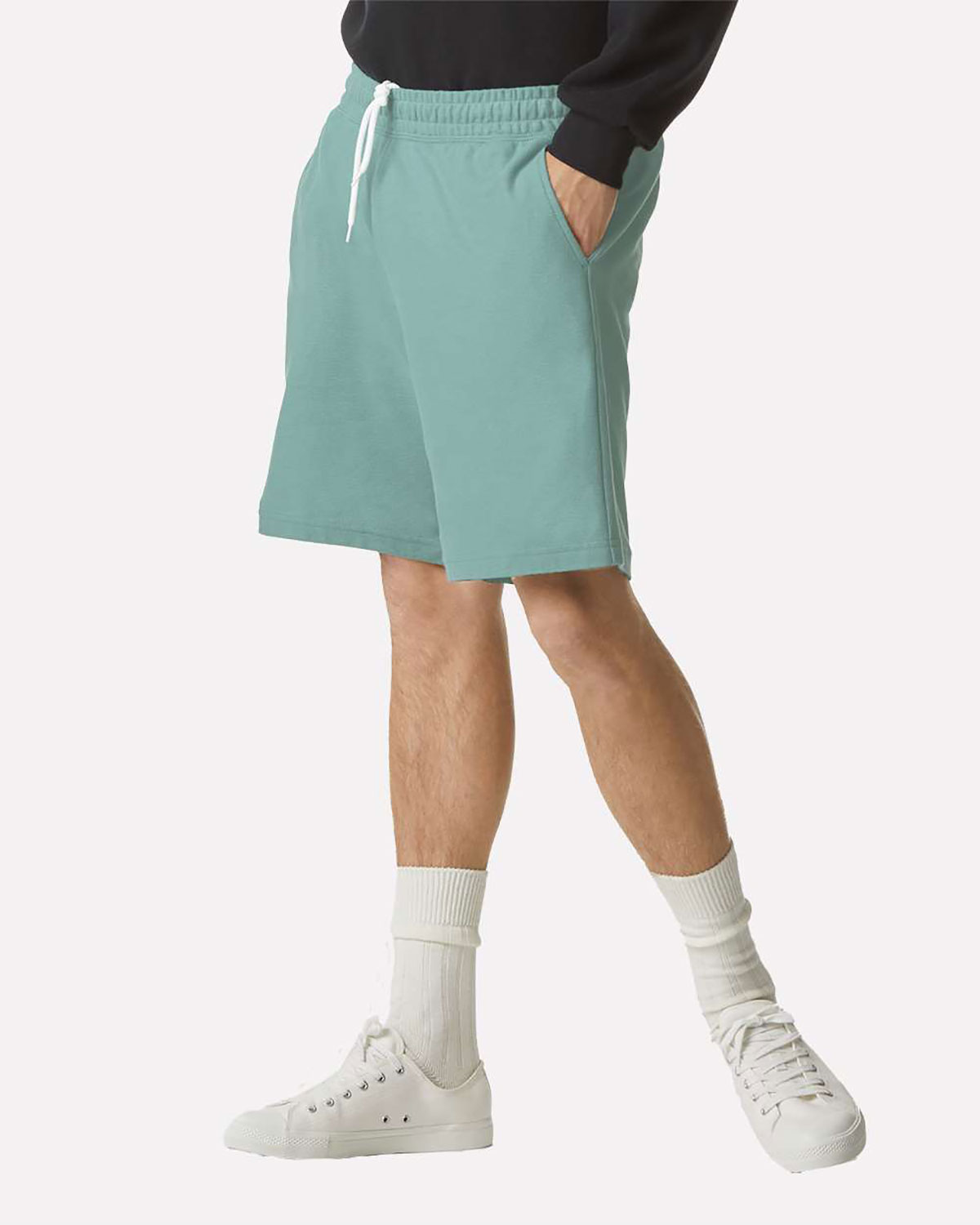 American Apparel 2PQ Unisex Pique Gym Shorts view 3