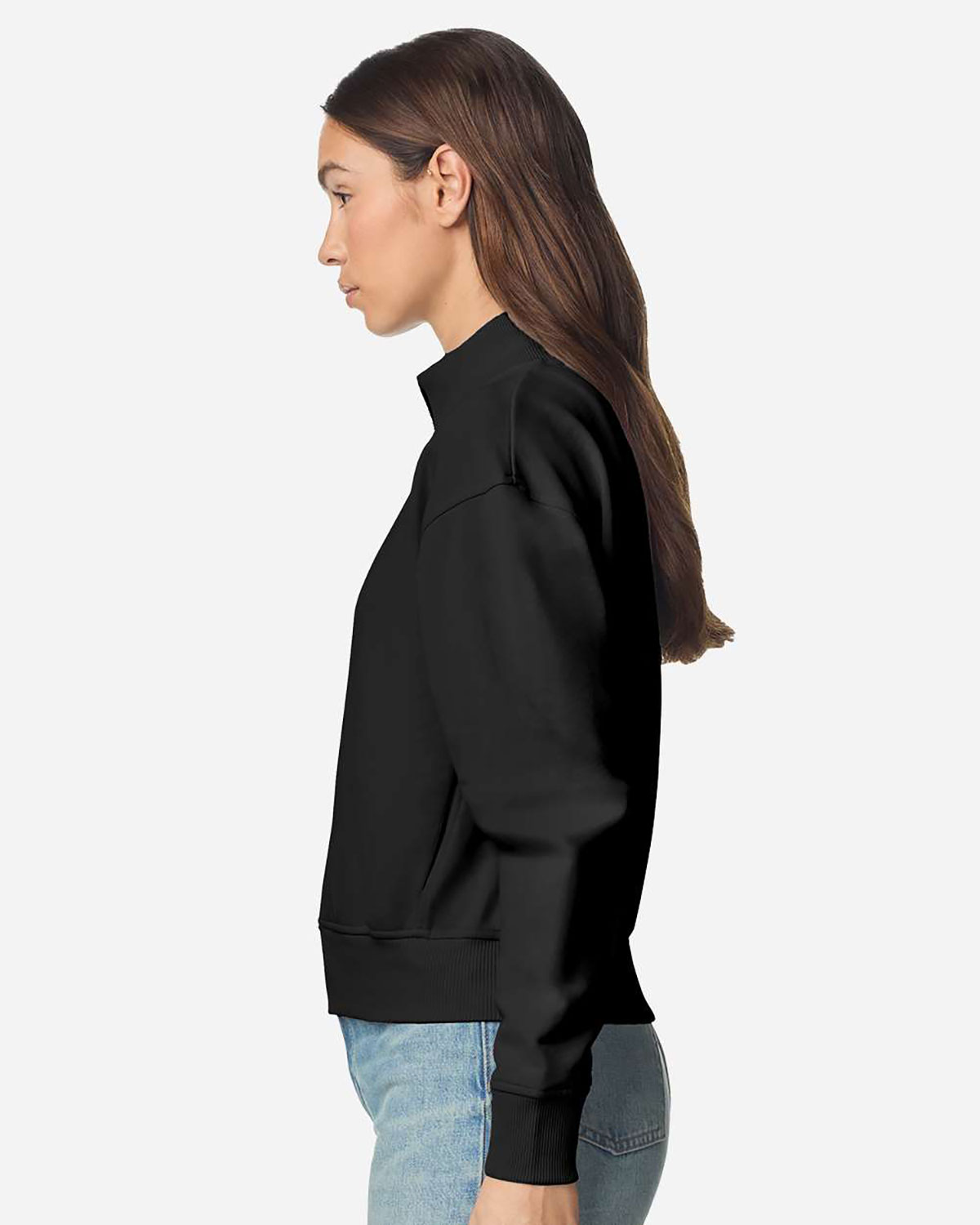 American Apparel FTJ00 Women's French Terry Full-Zip Jacket view 3