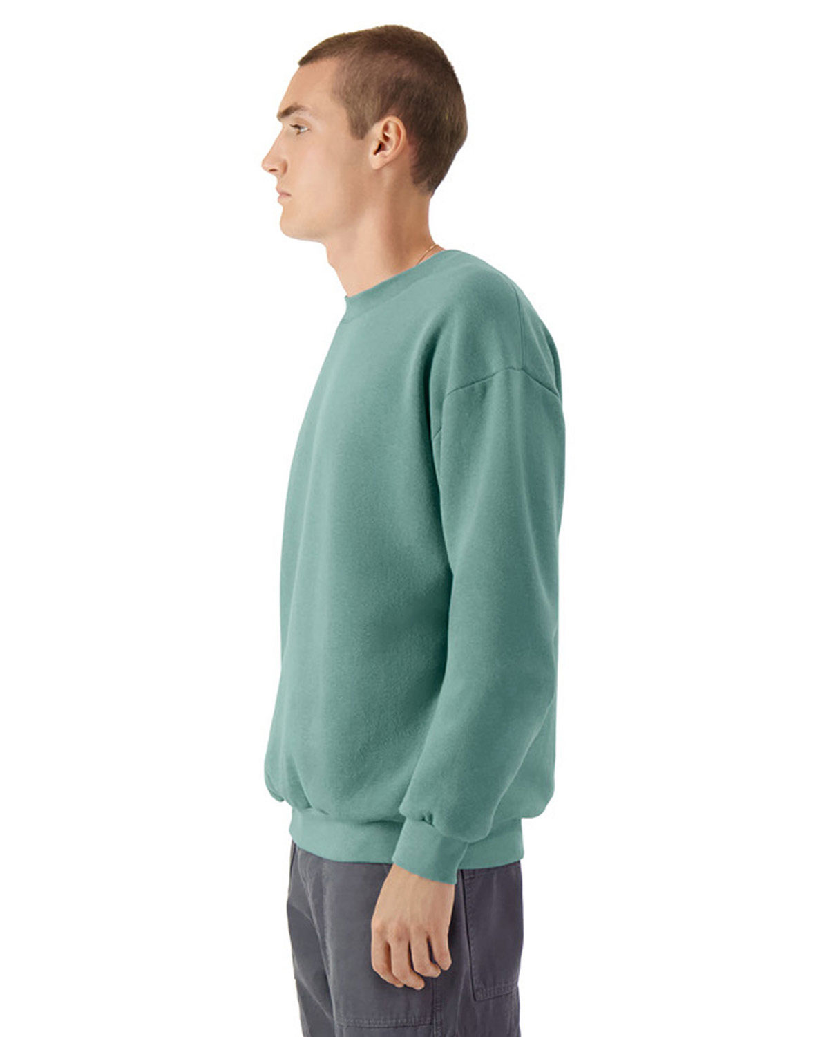 American Apparel RF496 Unisex ReFlex Fleece Crewneck Sweatshirt view 3