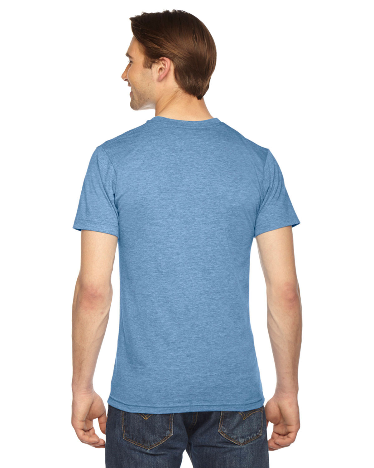 American Apparel TR401 Unisex Triblend Track Tee view 2