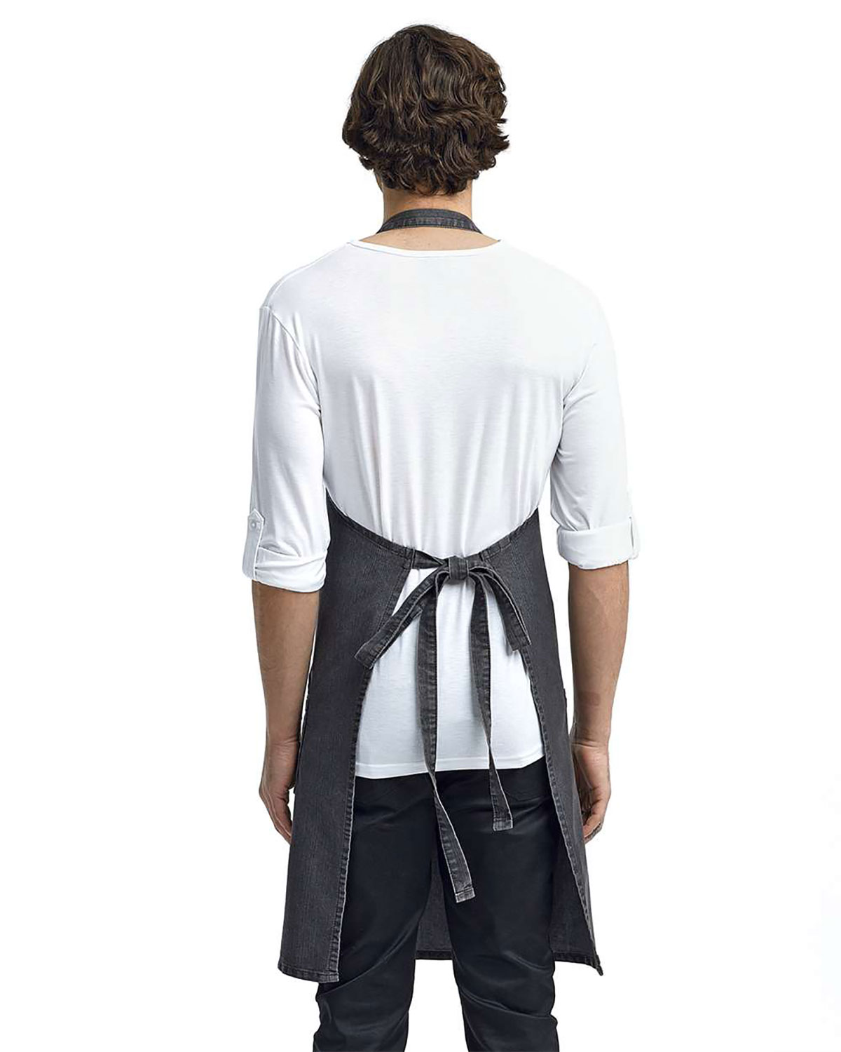 Artisan Collection by Reprime RP126 Jeans Stitch Denim Bib Apron view 2