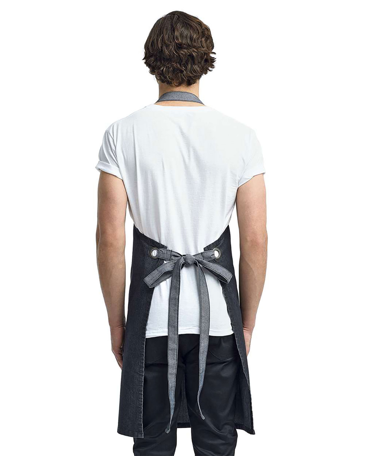 Artisan Collection by Reprime RP127 Domain Contrast Denim Bib Apron view 2