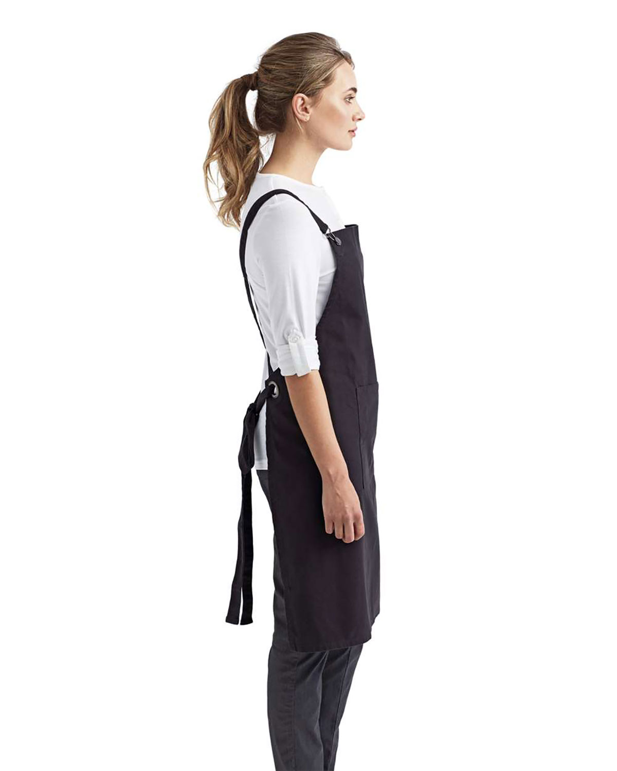 Artisan Collection by Reprime RP129 Cross Back Barista Bib Apron view 3