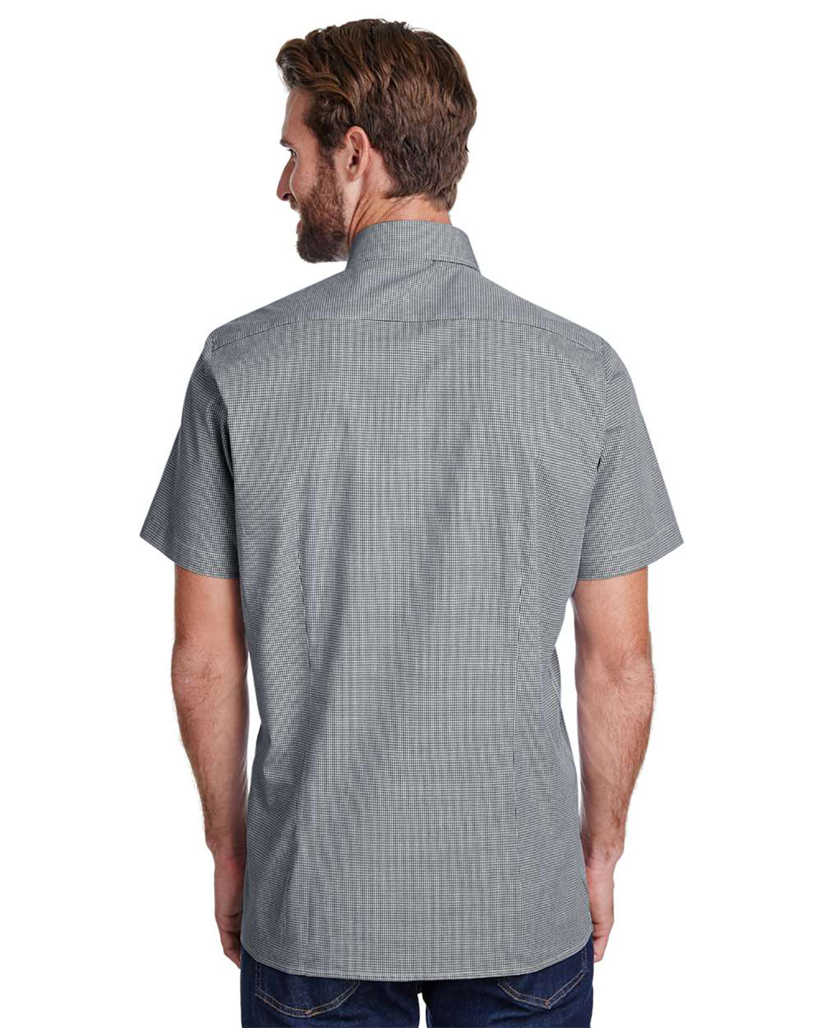 Artisan Collection by Reprime RP221 Men's Microcheck Gingham Cotton Shirt view 2