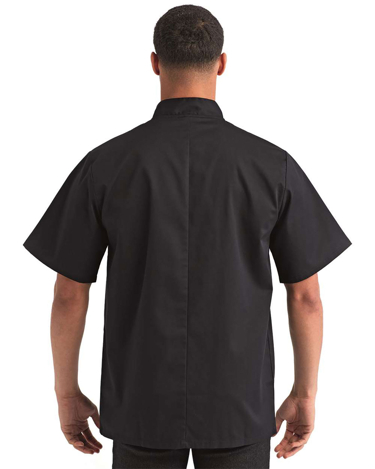Artisan Collection by Reprime RP664 Unisex Ten Studded Front Short Sleeve Chef Coat view 2