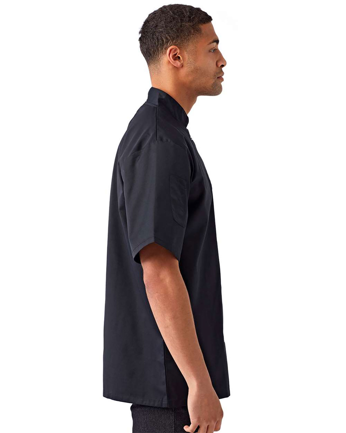 Artisan Collection by Reprime RP664 Unisex Ten Studded Front Short Sleeve Chef Coat view 3