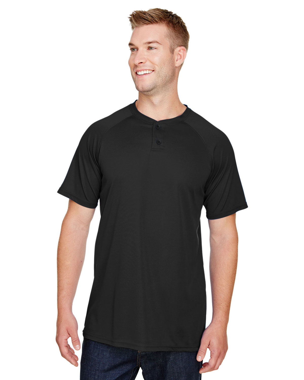 Augusta Sportswear 1565 Men's Attain Two-Button Jersey