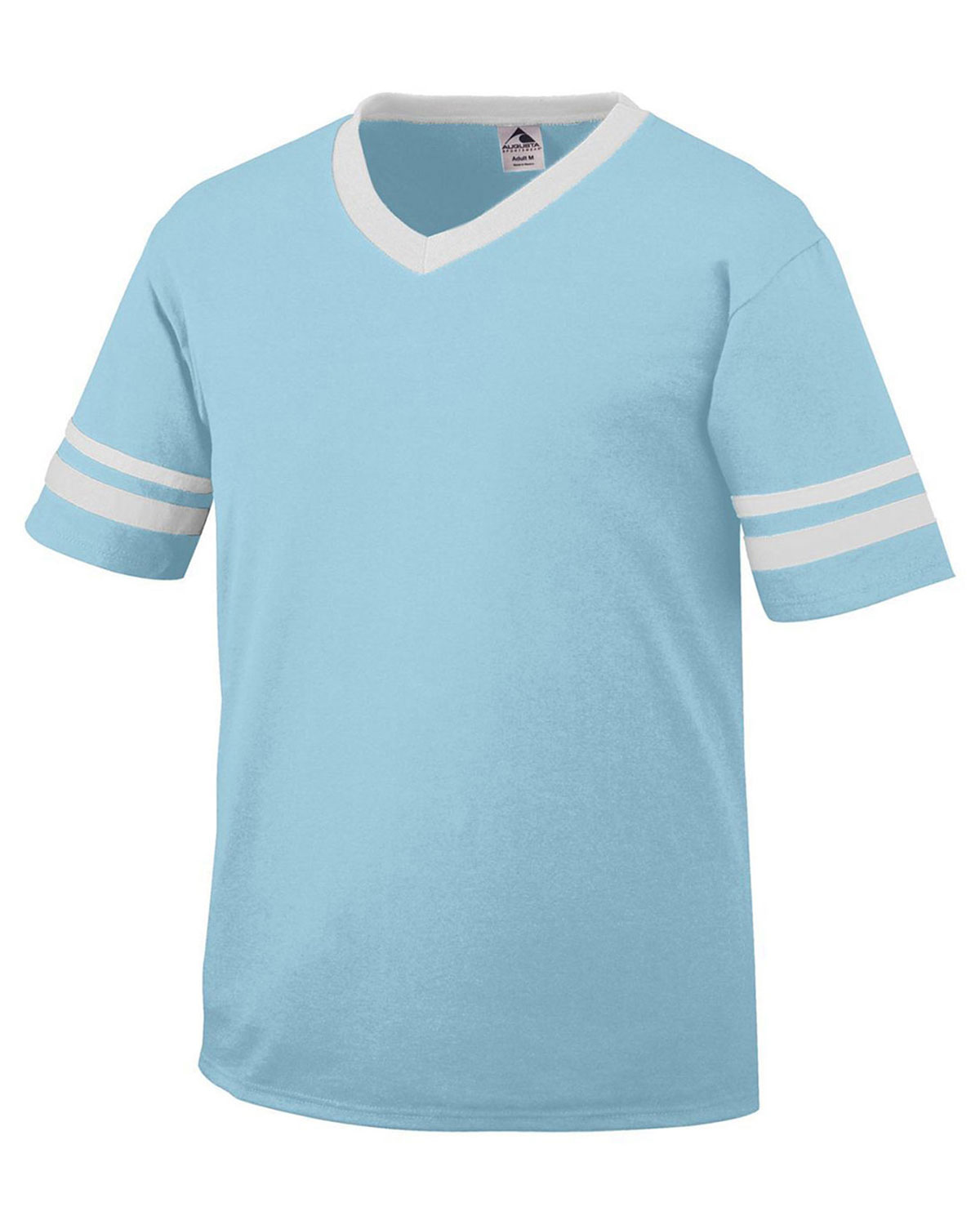 Augusta Sportswear 360 V-Neck Jersey with Striped Sleeves