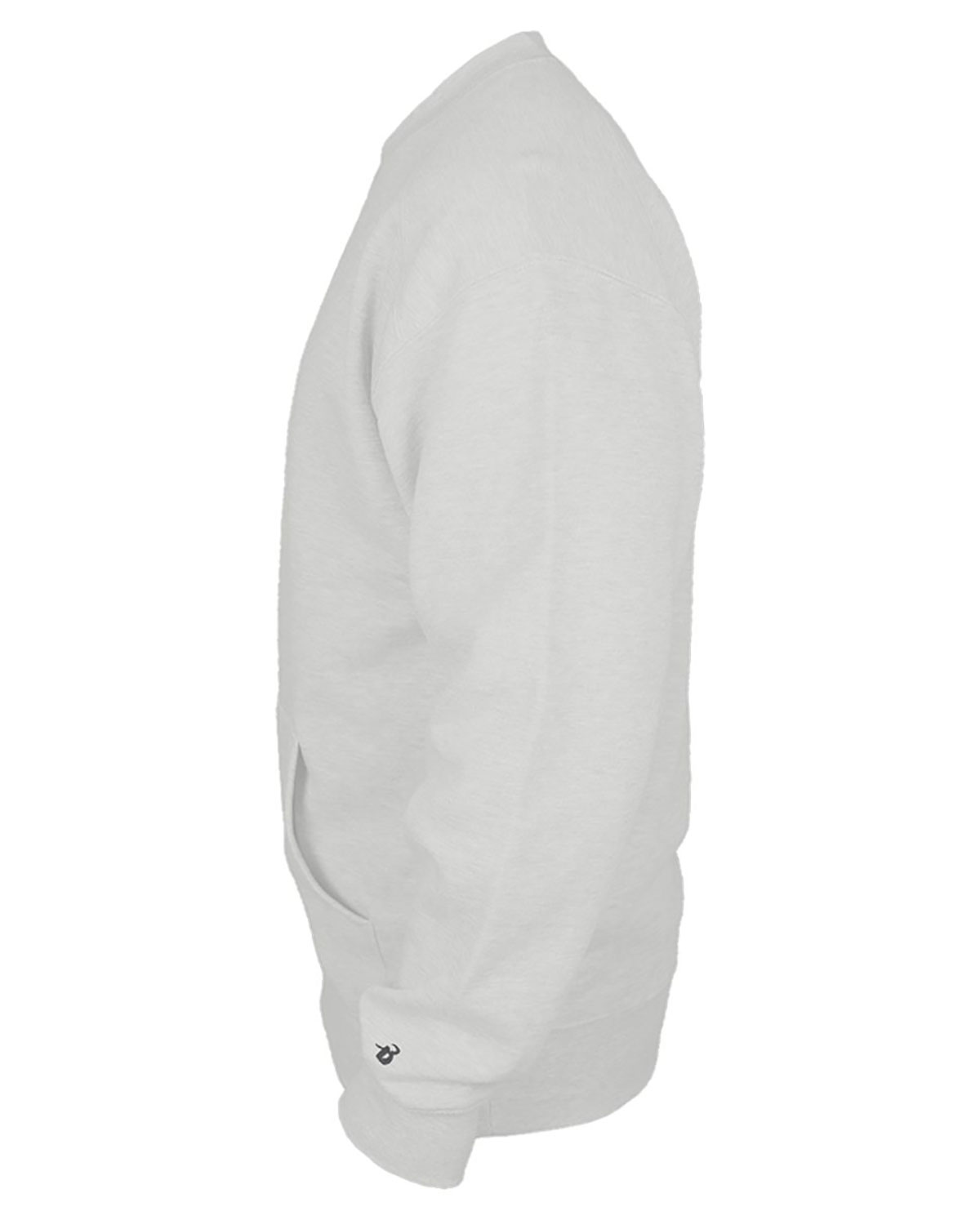 Badger 1252 Unisex Pocket Crewneck Sweatshirt view 3