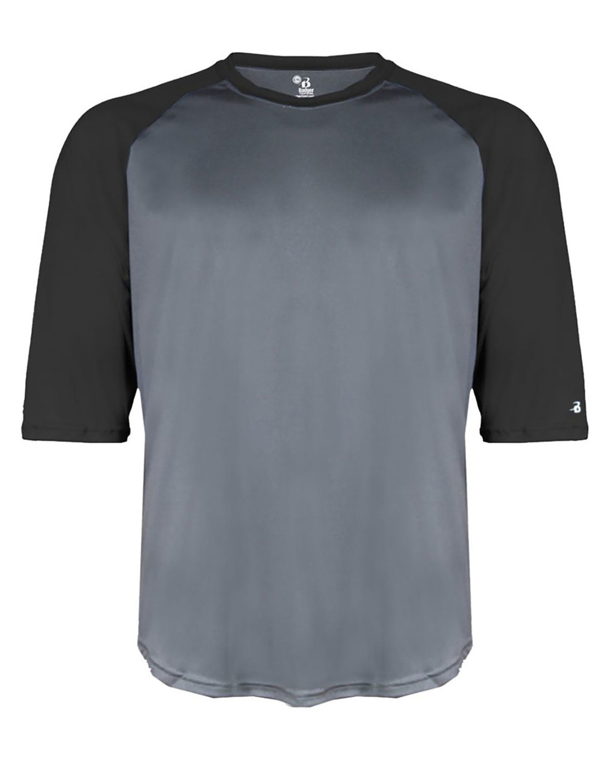 Badger 2133 Youth B-Core Three-Quarter Sleeve Baseball T-Shirt