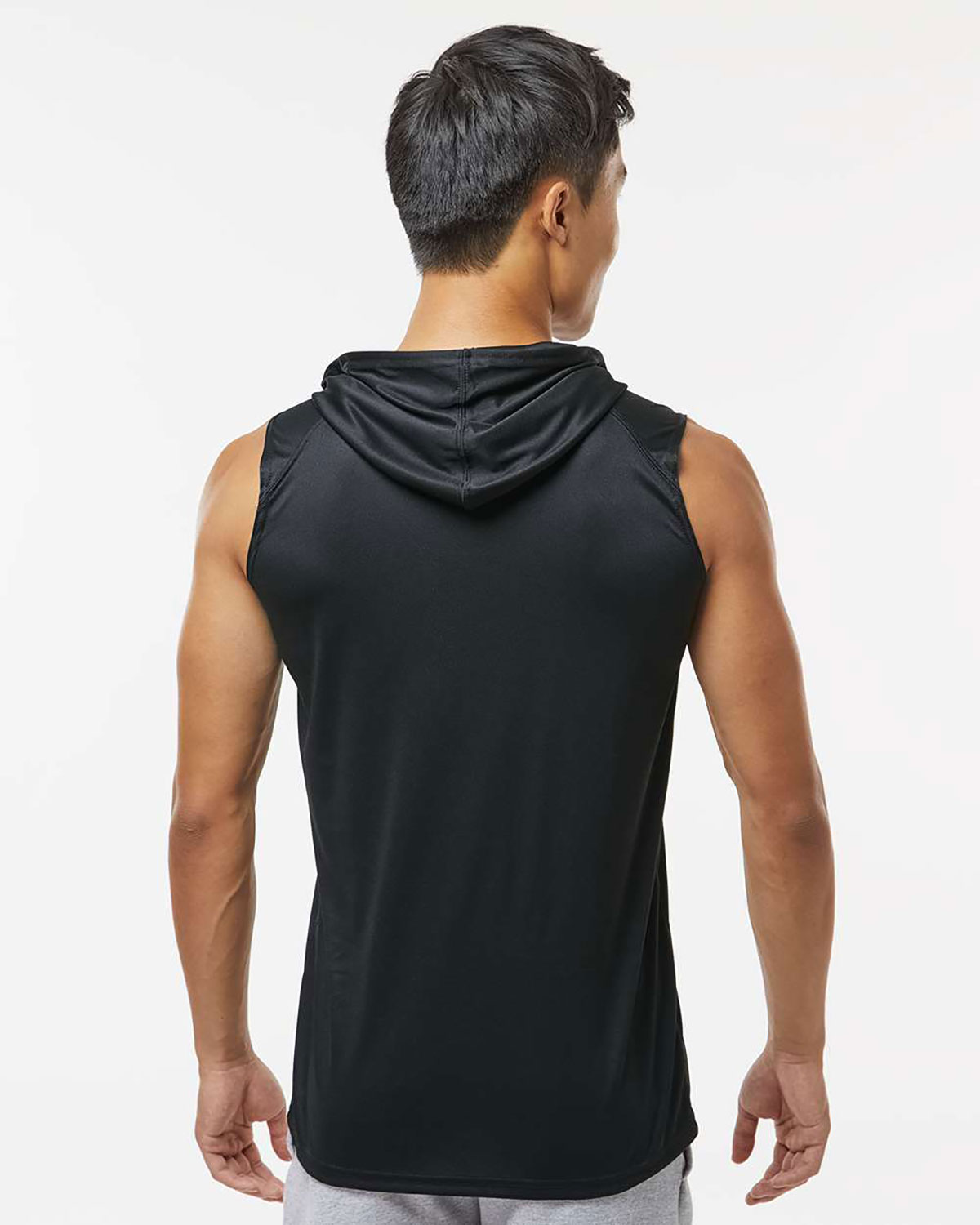 Badger 4108 Men's B-Core Sleeveless Hooded T-Shirt view 2