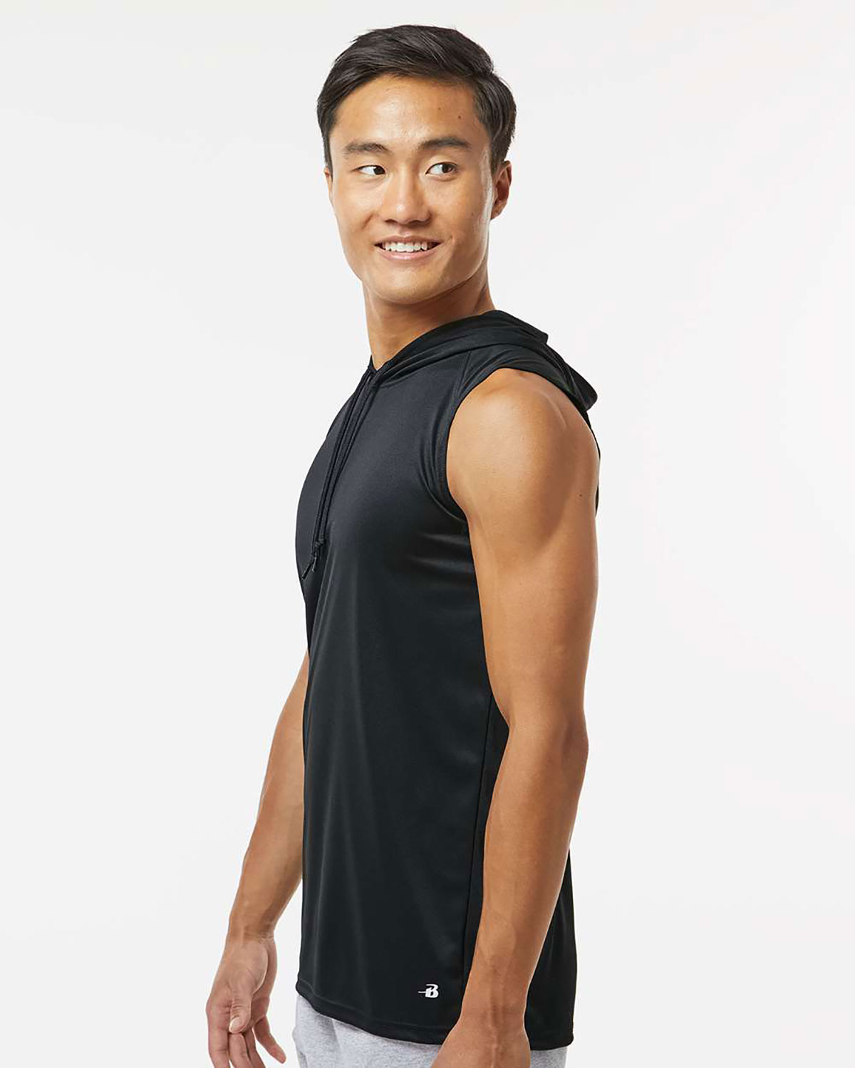 Badger 4108 Men's B-Core Sleeveless Hooded T-Shirt view 3