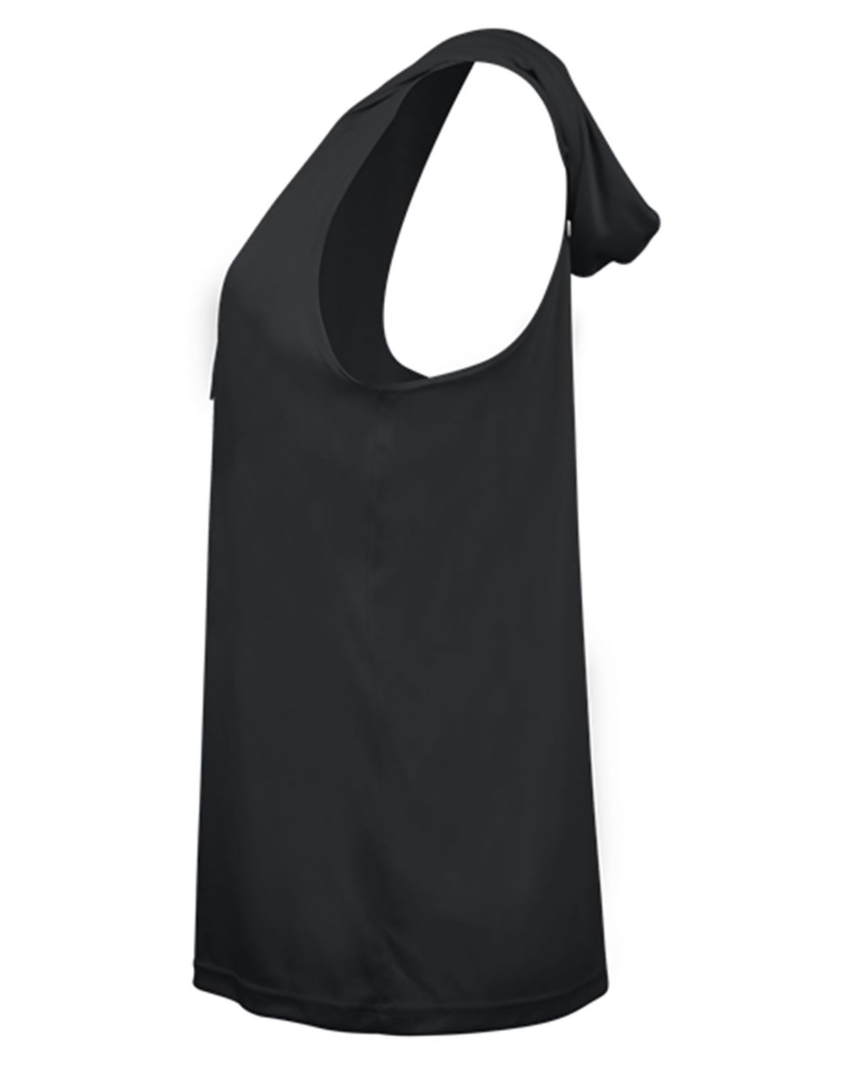 Badger 4111 Women's B-Core Racerback Hooded Tank Top view 3