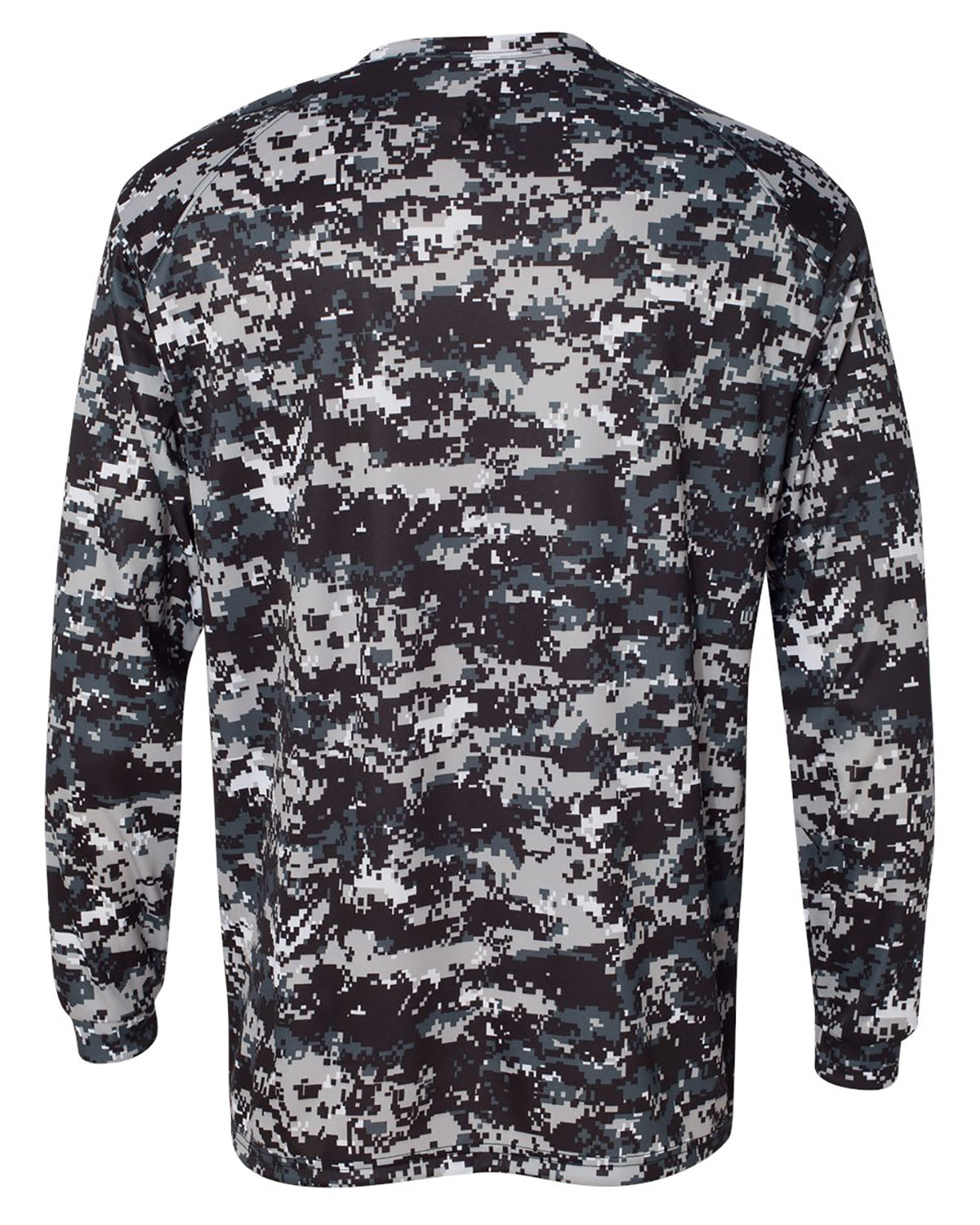 Badger 4184 Men's Digital Camo Long Sleeve T-Shirt view 2
