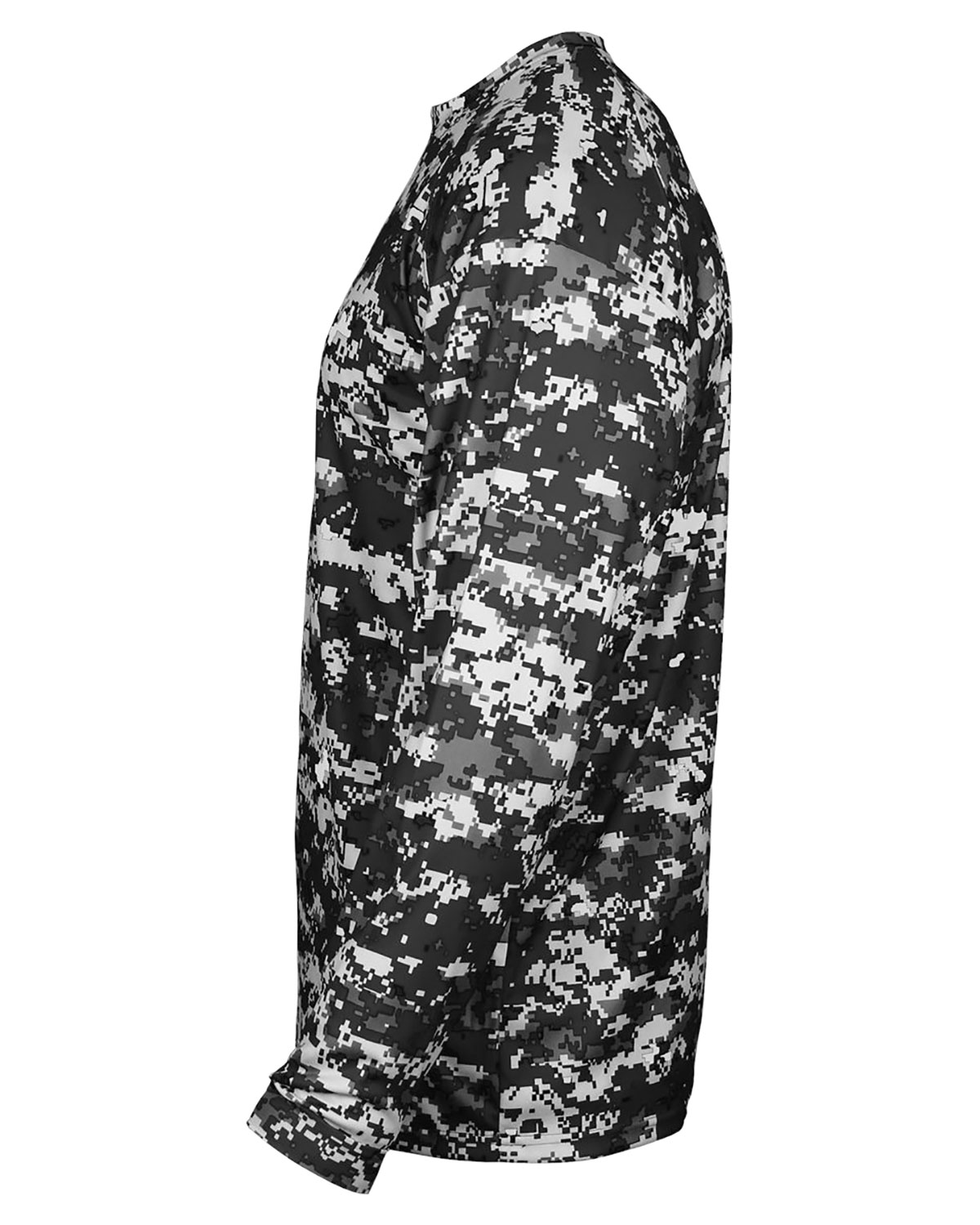 Badger 4184 Men's Digital Camo Long Sleeve T-Shirt view 3