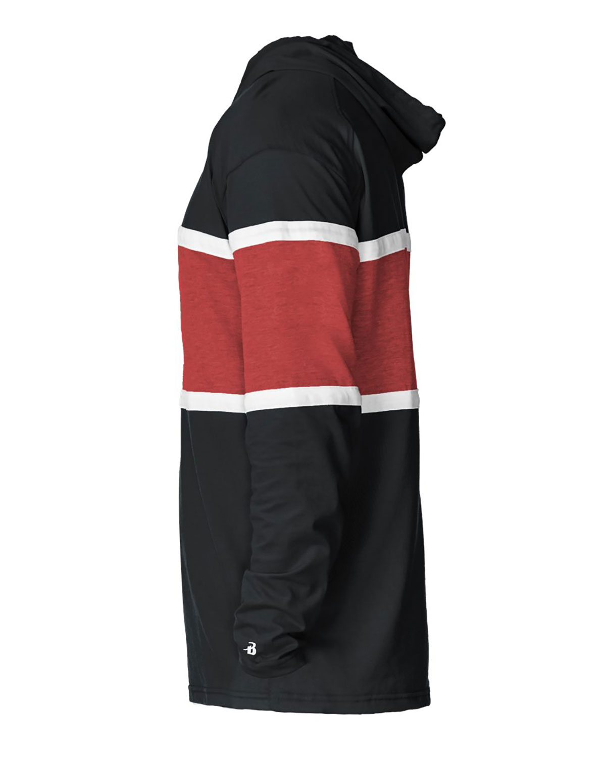 Badger 4981 Unisex United Hooded T-Shirt view 3
