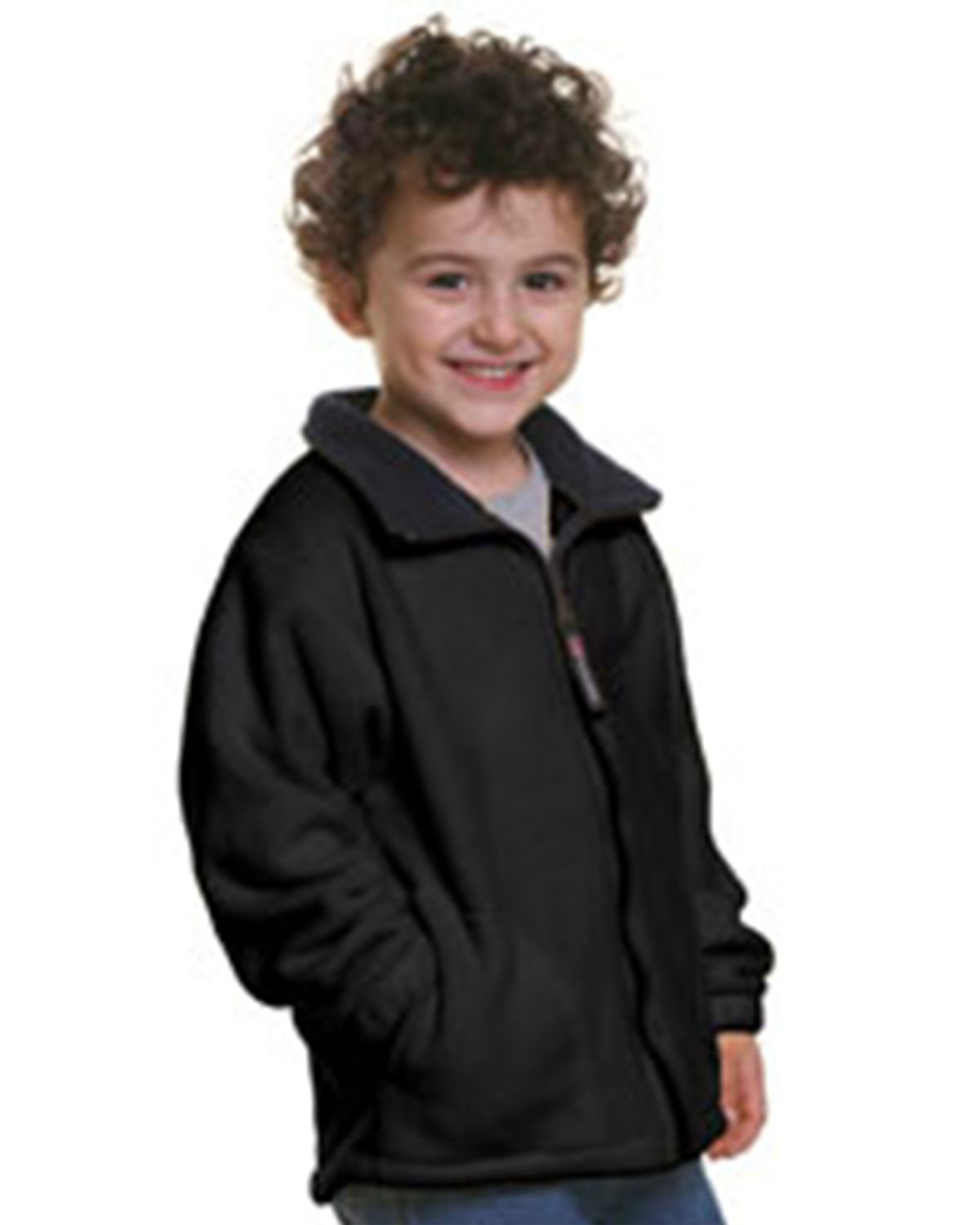 Bayside 1115 Youth USA-Made Full-Zip Fleece Jacket