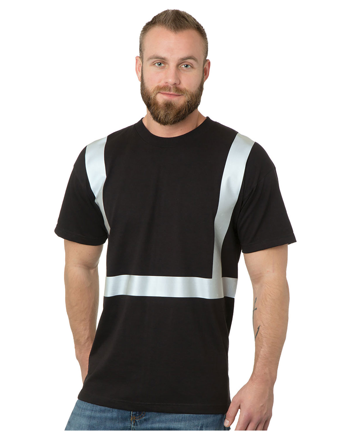 Bayside 3752 Unisex USA-Made 50/50 High Visibility T-Shirt