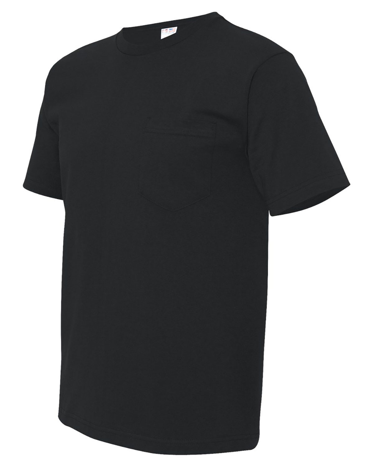 Bayside 5070 Unisex USA-Made Midweight Pocket T-Shirt view 3