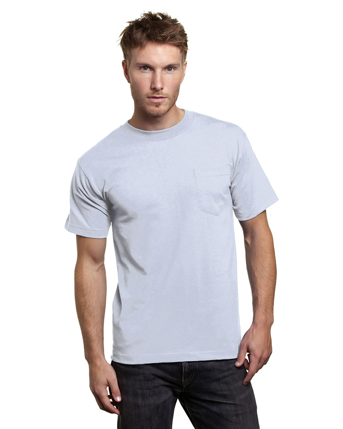 Bayside 7100 Unisex USA-Made Pocket T-Shirt