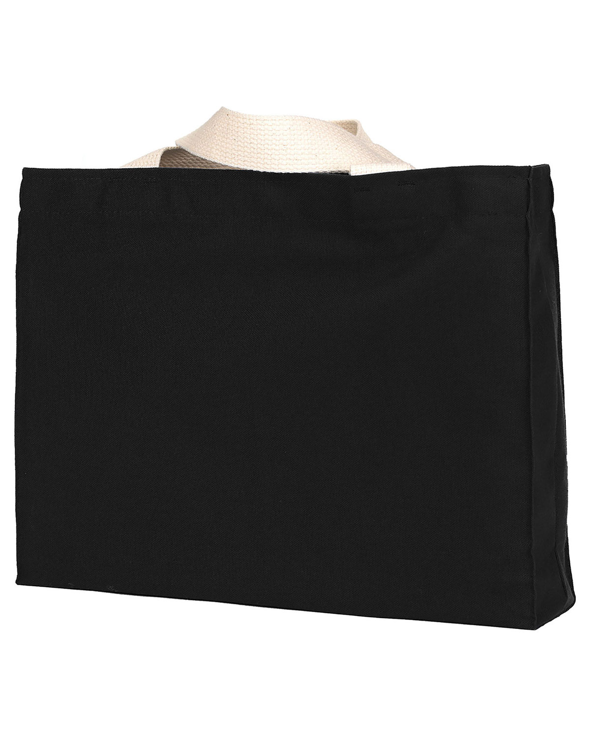 Bayside BA750 USA-Made Canvas Medium Gusset Tote Bag view 2