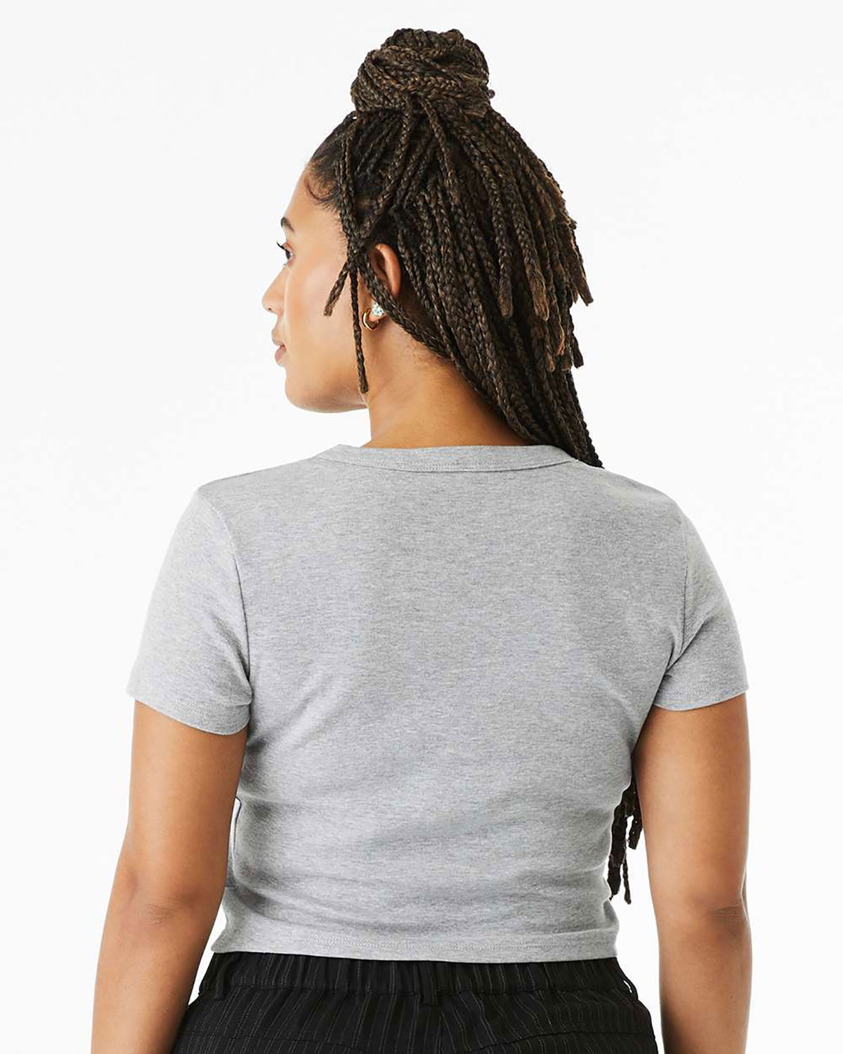 Bella + Canvas 1010 Women's Micro Rib Baby Tee view 2