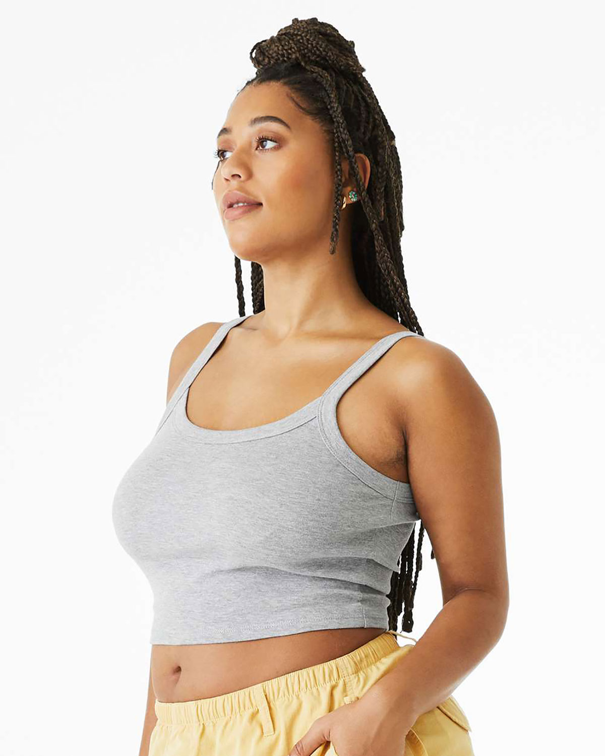 Bella + Canvas 1012BE Ladies' Micro Ribbed Scoop Tank view 3