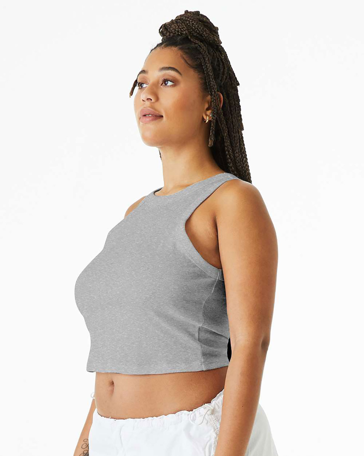Bella + Canvas 1019 Women's Micro Rib Racer Tank view 3