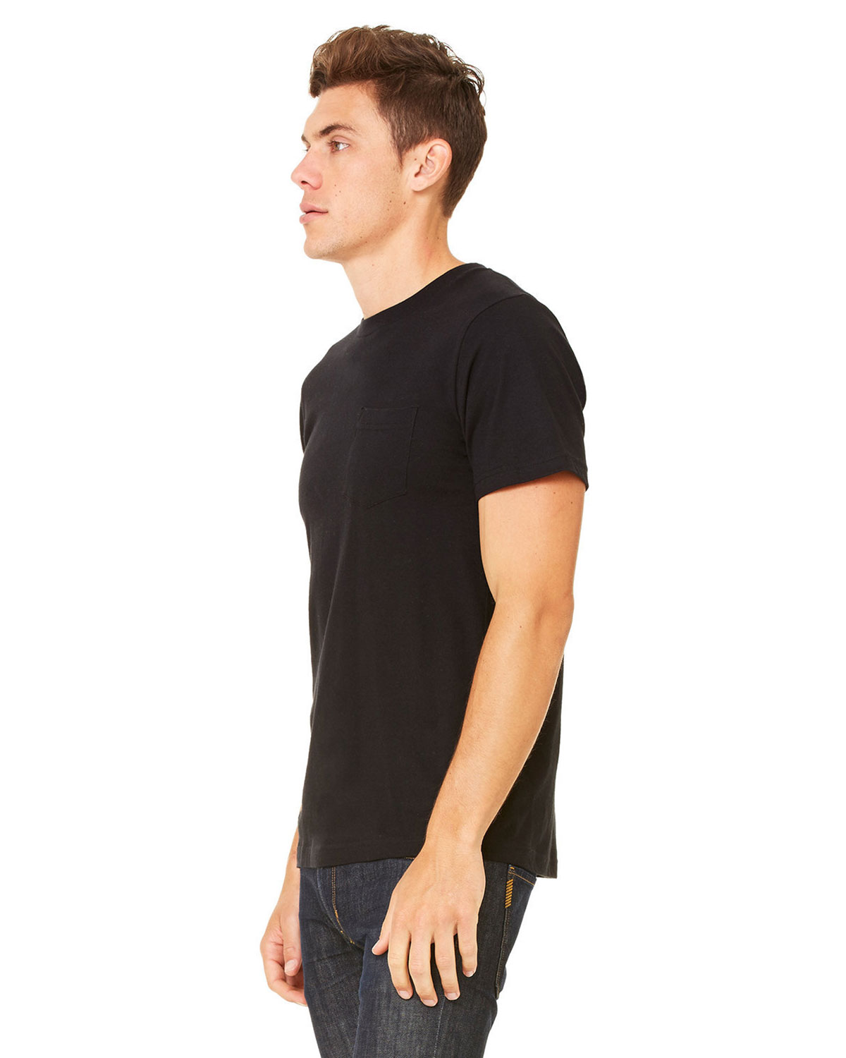 Bella + Canvas 3021 Men's Jersey Pocket Tee view 3