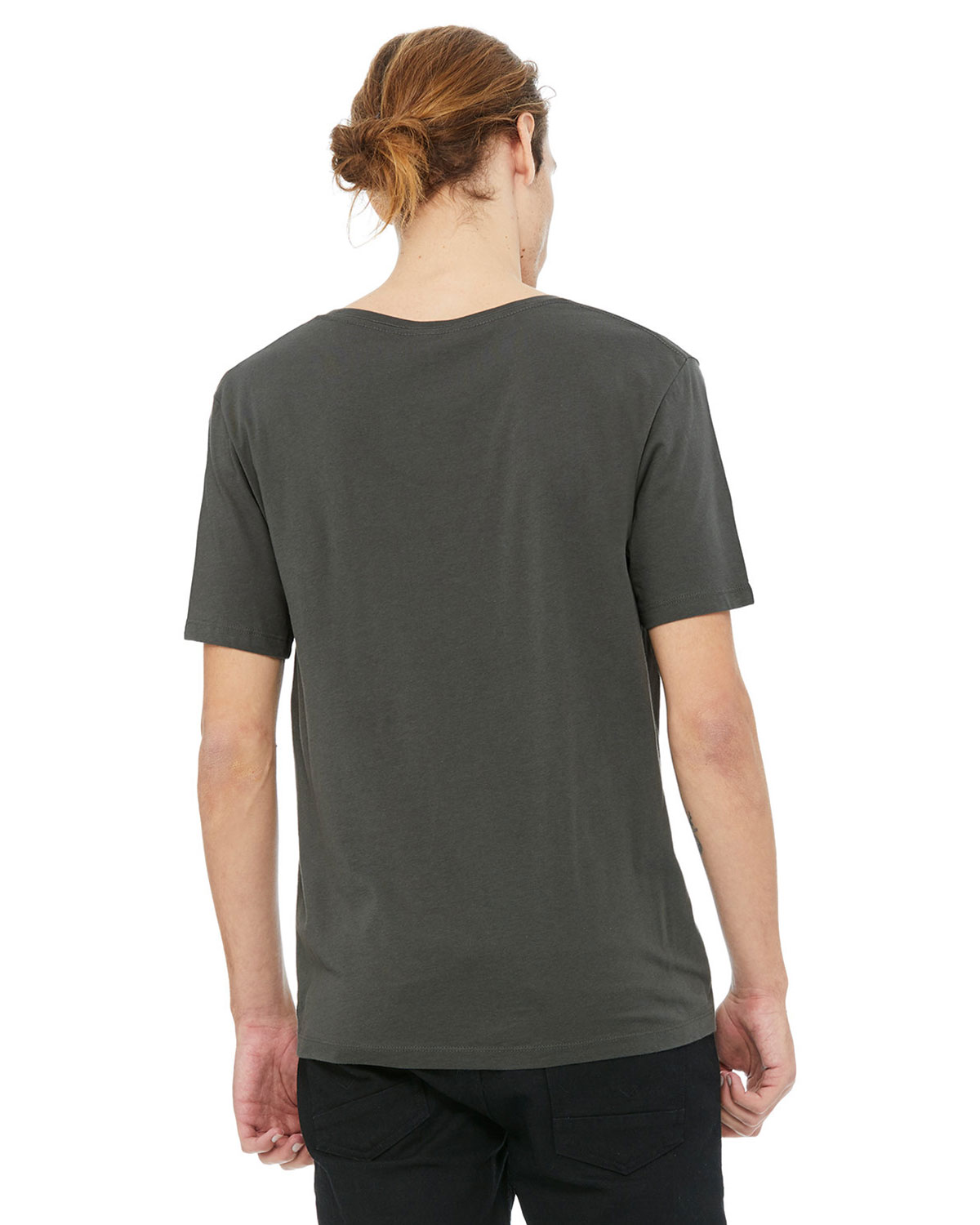 Men's Jersey Wide Neck T-Shirt | GotApparel.com