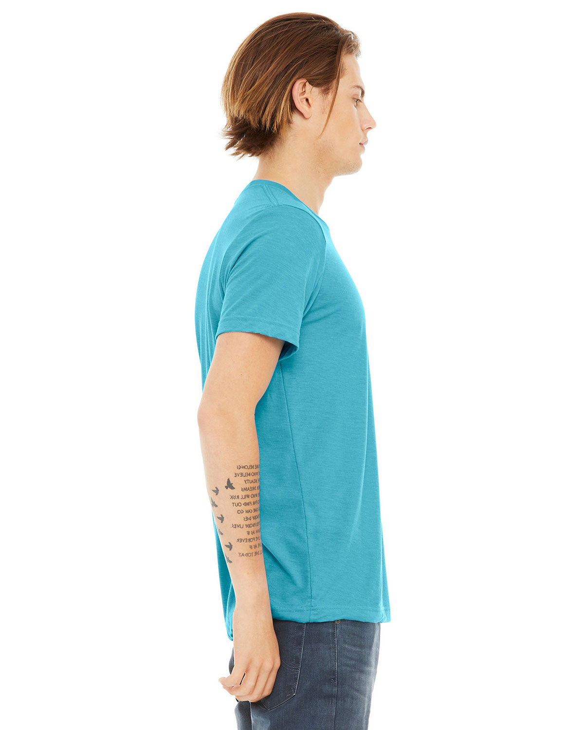 Bella + Canvas 3413C Unisex Tri-Blend Short-Sleeve Tee view 3