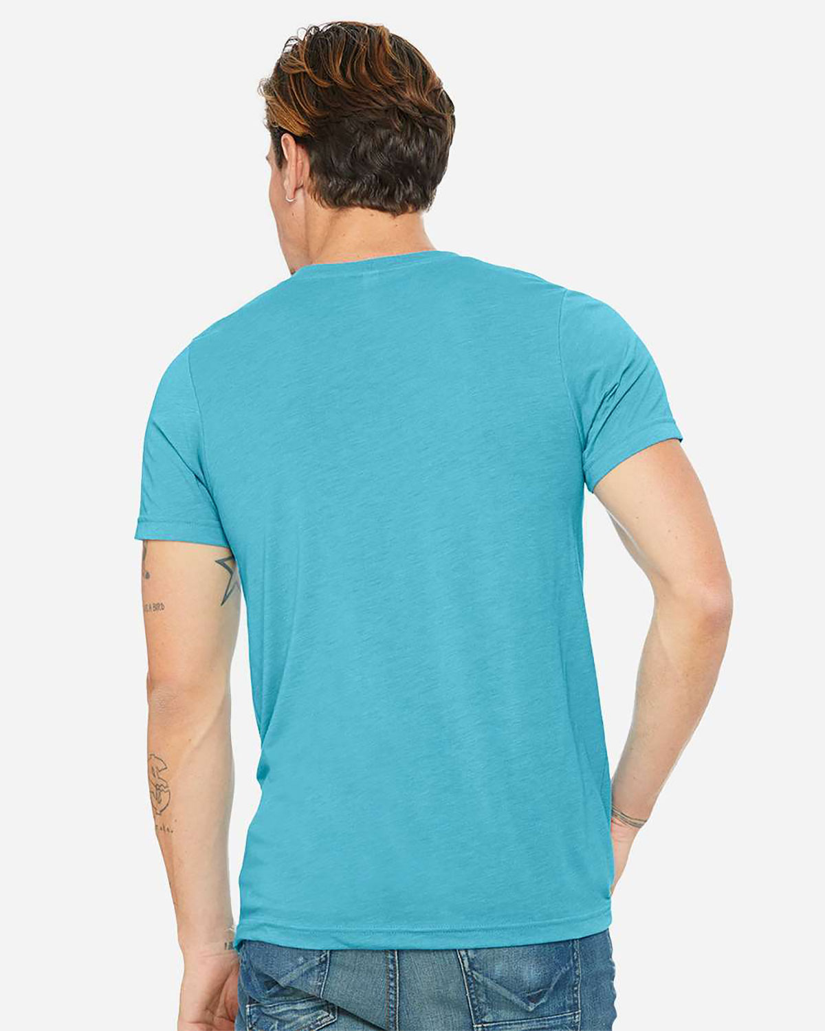 Bella + Canvas 3415C Unisex Tri-Blend Short-Sleeve V-Neck Tee view 2