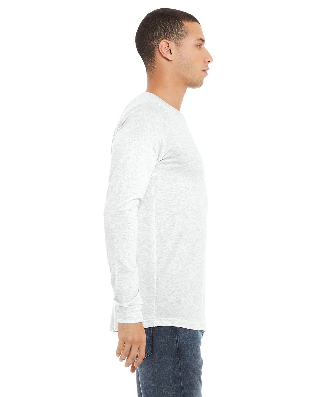 Bella + Canvas 3501 Unisex Jersey Long Sleeve Tee view 3