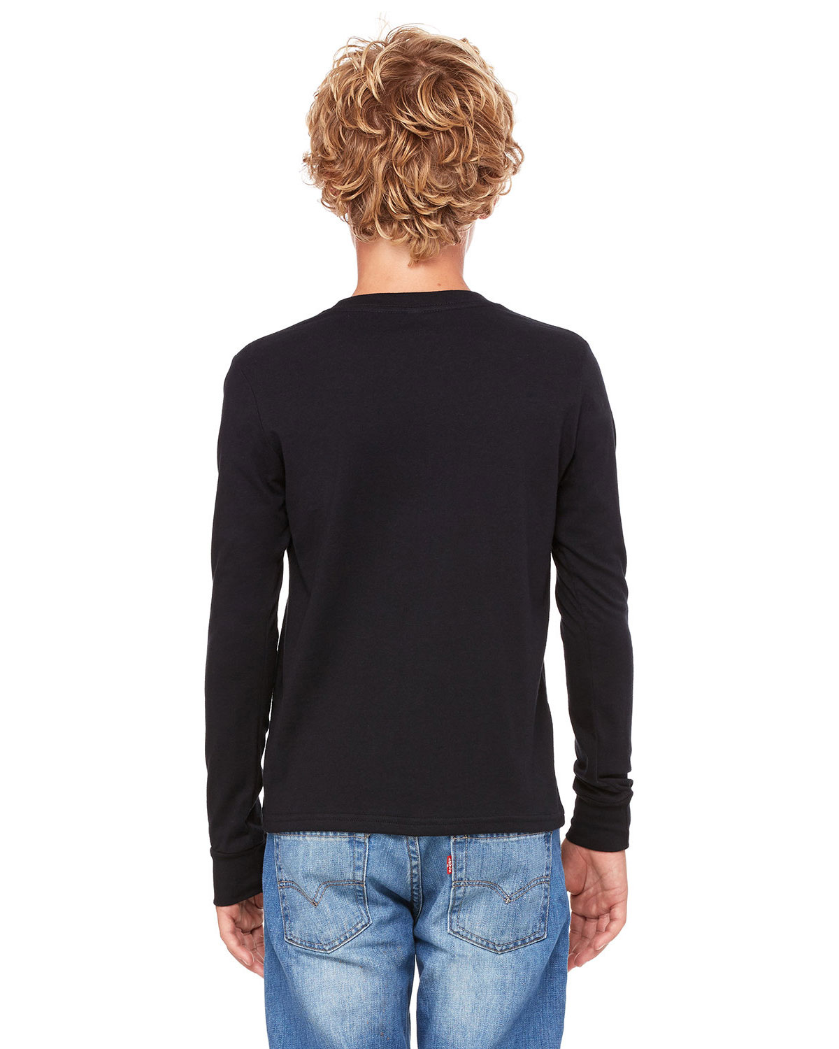 Bella + Canvas 3501Y Youth Jersey Long Sleeve Tee view 2