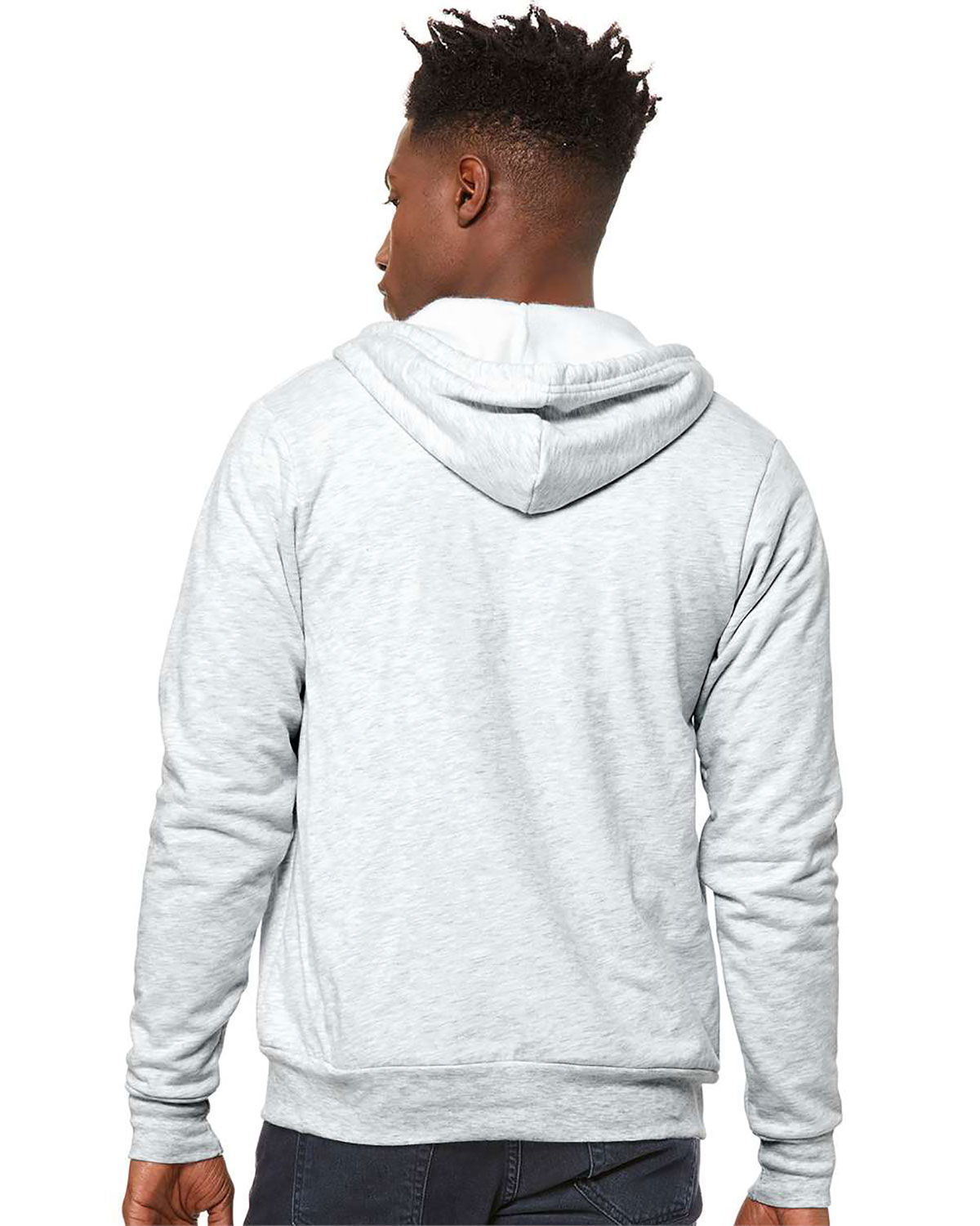 Bella + Canvas 3739 Unisex Sponge Fleece Full-Zip Hoodie Sweatshirt view 2