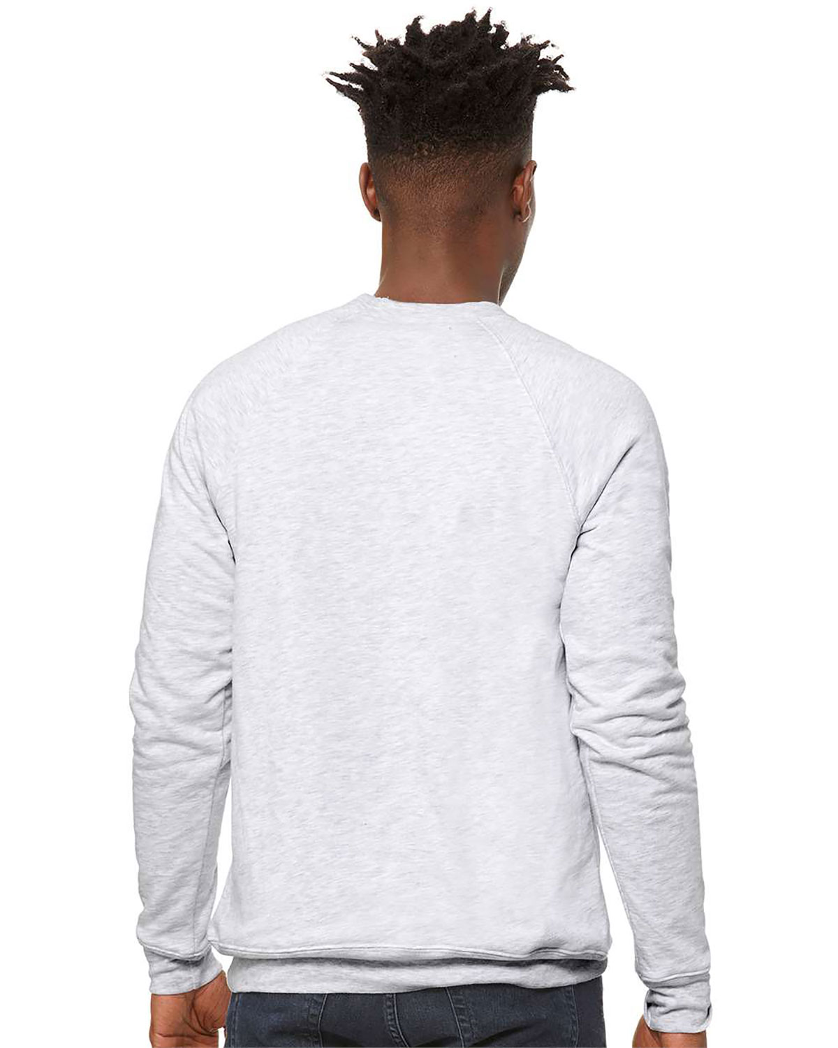 Bella + Canvas 3901 Unisex Sponge Fleece Raglan Crewneck Sweatshirt view 2