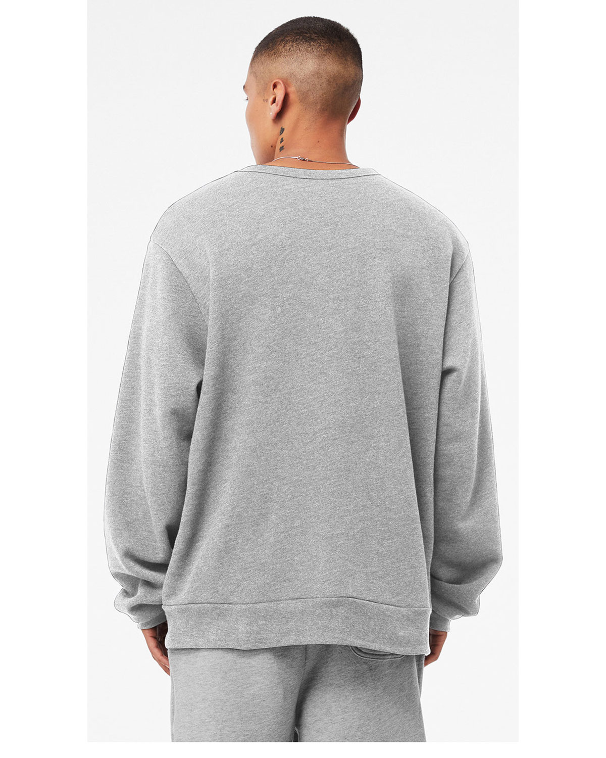 Bella + Canvas 3911 Unisex Sponge Fleece Classic Crewneck Sweatshirt view 2