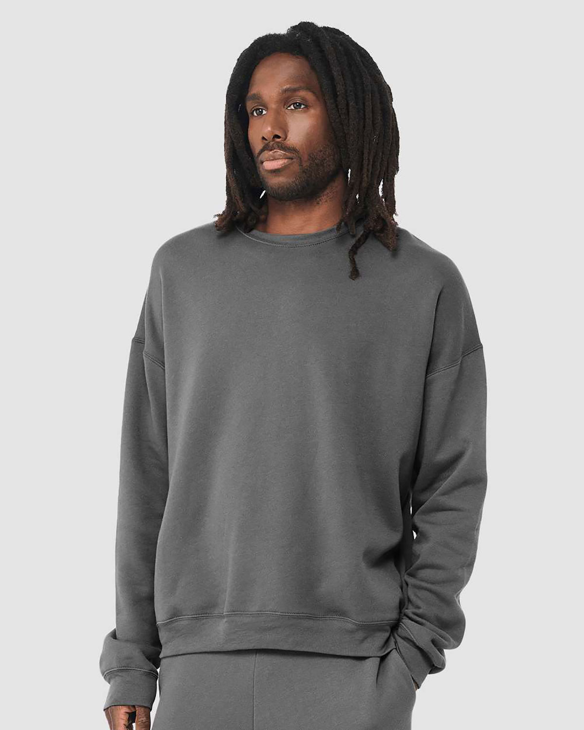 Bella + Canvas 3945 Unisex Sponge Fleece Drop Shoulder Crewneck Sweatshirt view 3