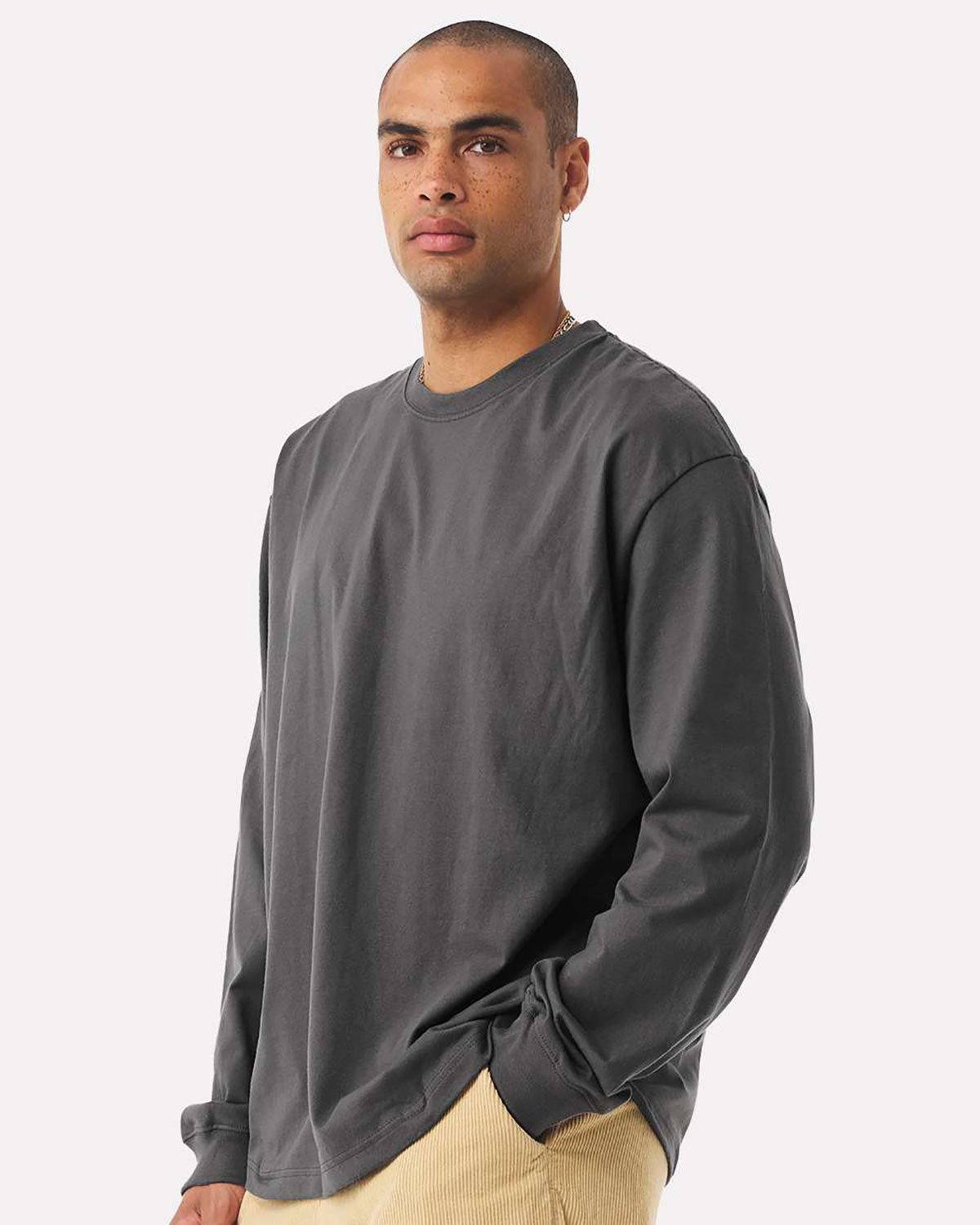 Bella + Canvas 4651 Unisex 7.5 oz Heavyweight Long Sleeve Tee view 3