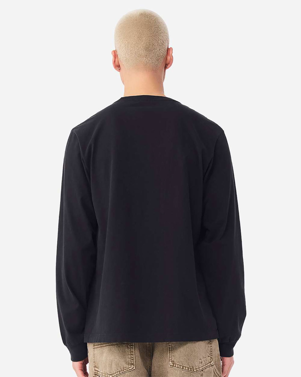 Bella + Canvas 4851GD Unisex Heavyweight Garment-Dyed Long Sleeve Tee view 2