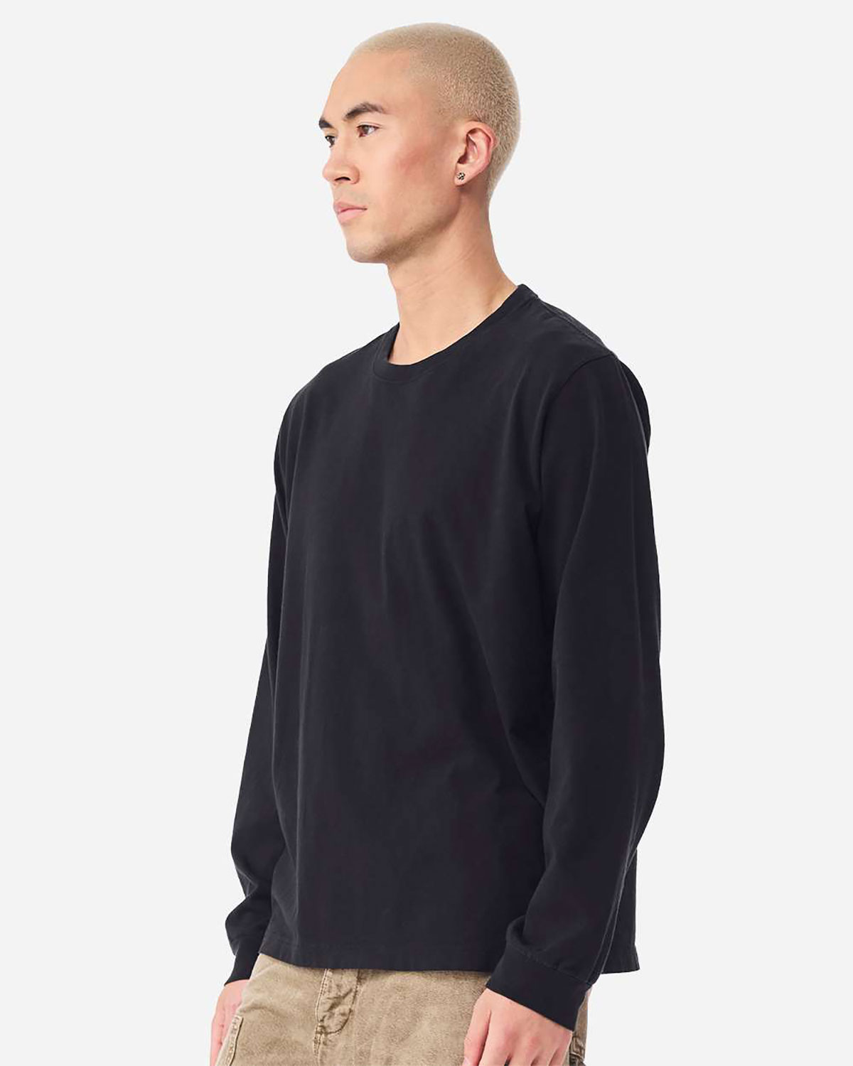 Bella + Canvas 4851GD Unisex Heavyweight Garment-Dyed Long Sleeve Tee view 3