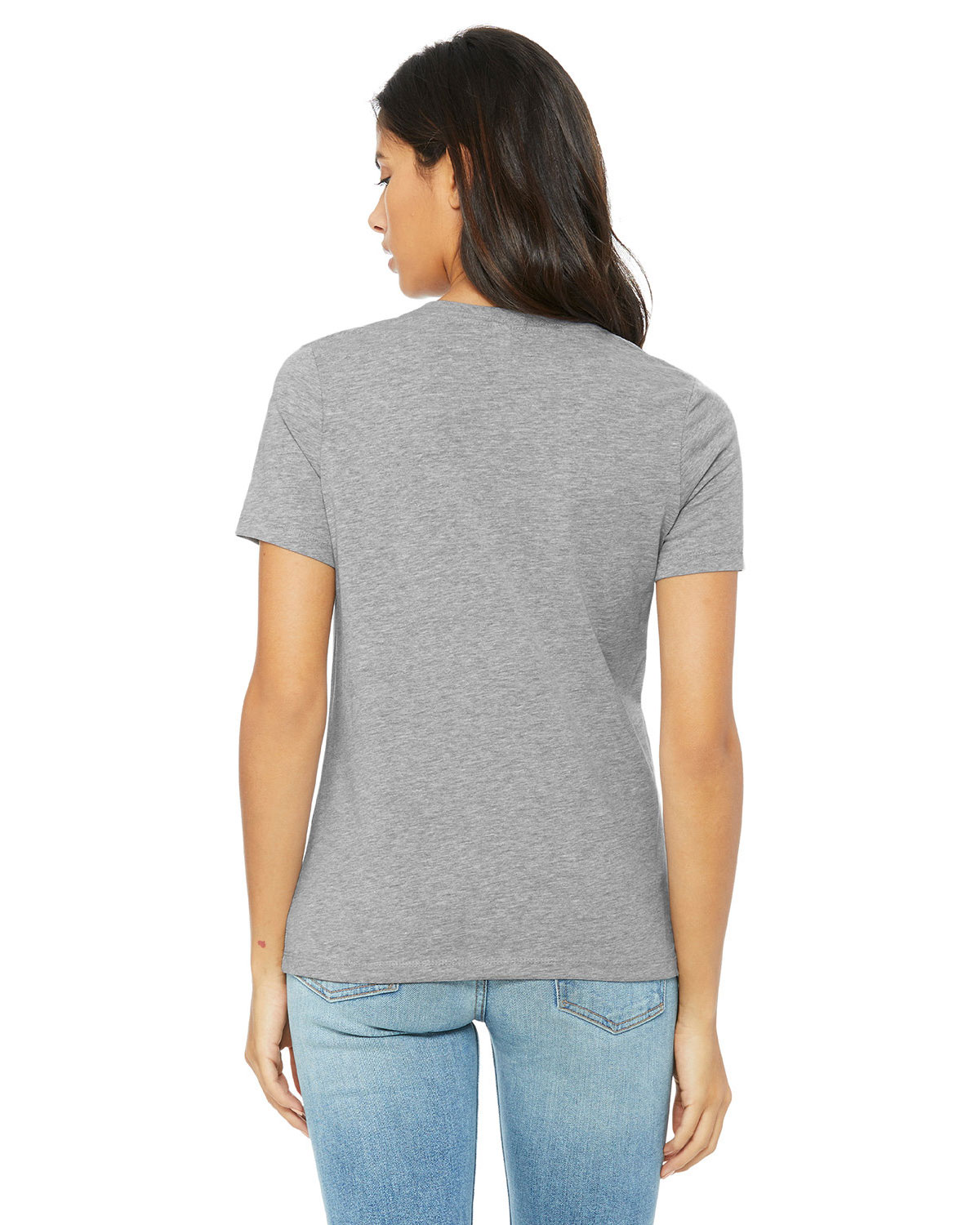Bella + Canvas 6400CVC Women�s Relaxed Fit Heather CVC Tee view 2