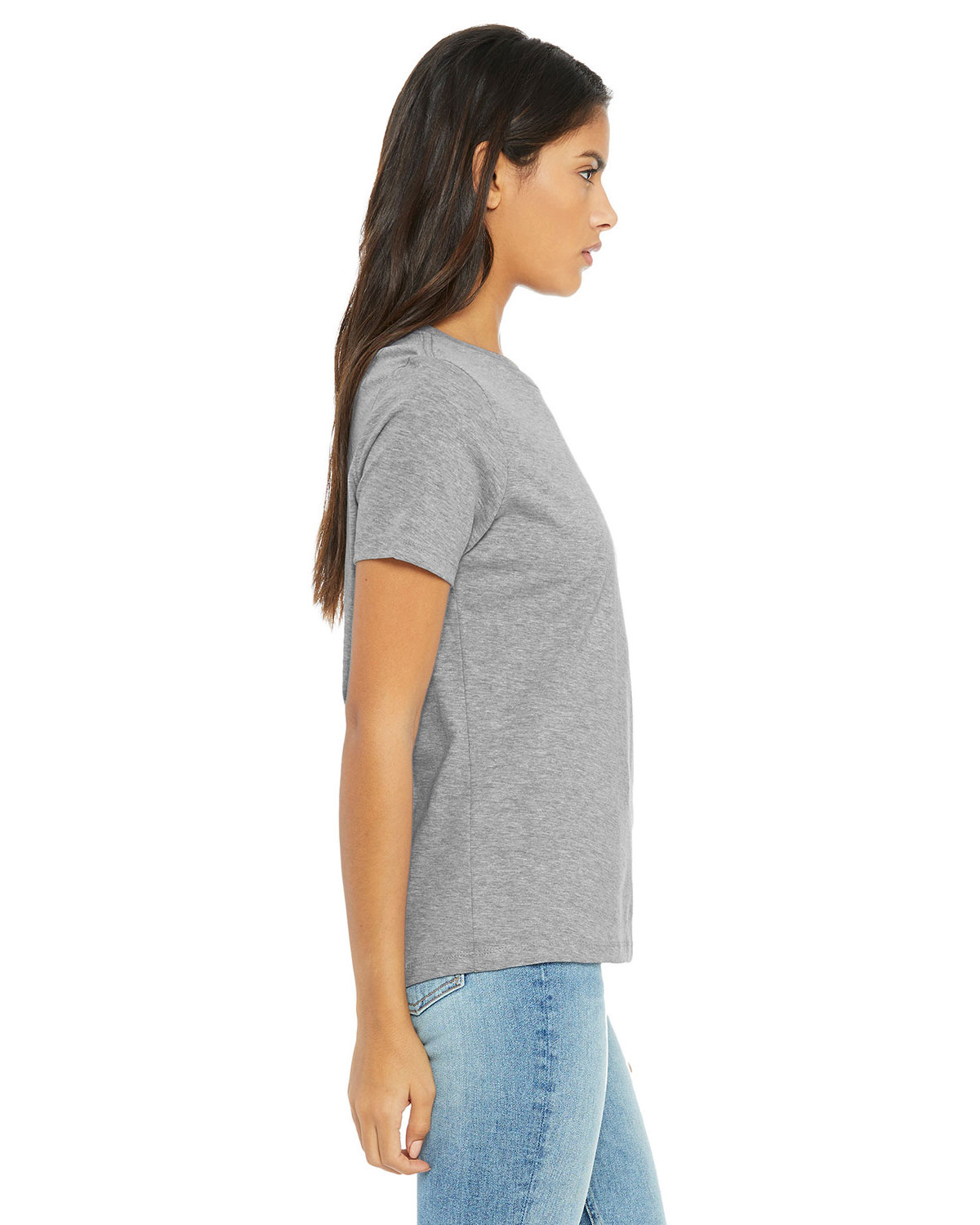 Bella + Canvas 6400CVC Women�s Relaxed Fit Heather CVC Tee view 3