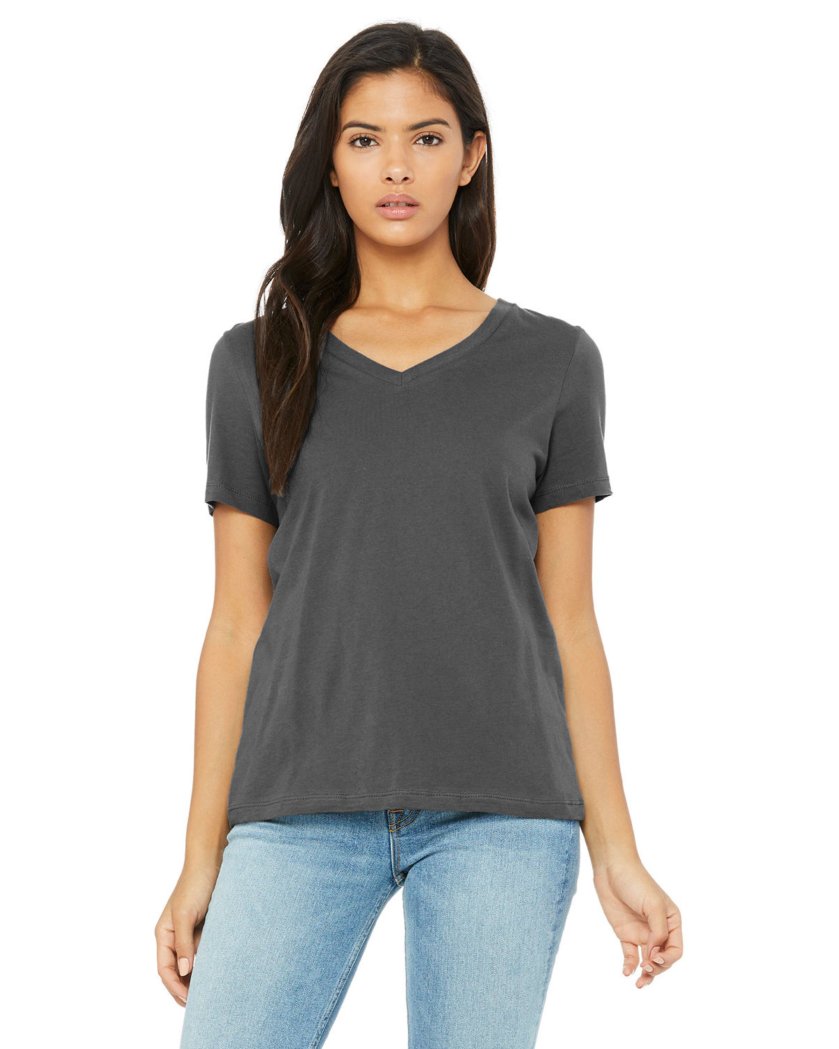 Bella + Canvas 6405 Women�s Relaxed Jersey V-Neck Tee