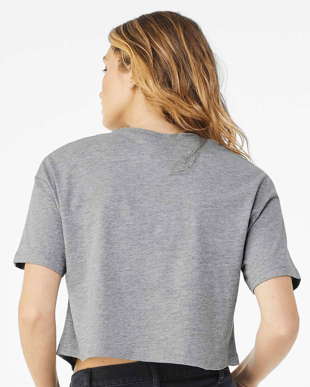 Bella + Canvas 6482 Women's Jersey Crop Tee view 2