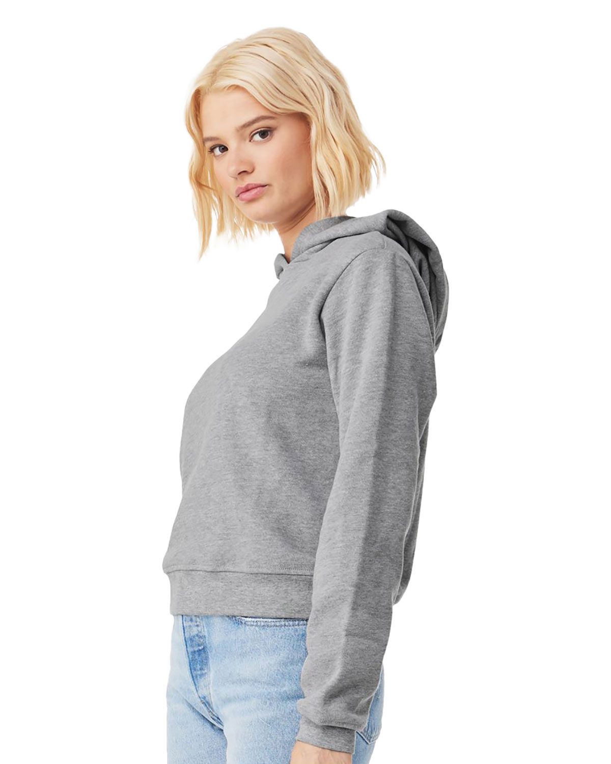 Bella + Canvas 7519 Women's Classic Hoodie Sweatshirt view 3